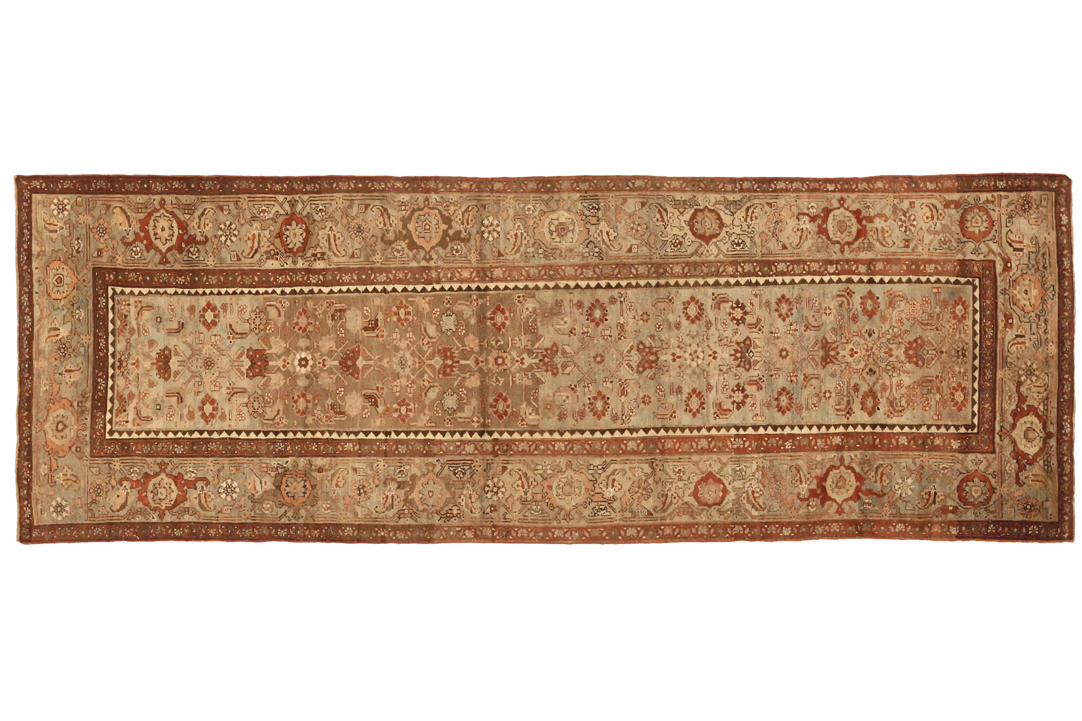 Antique Persian Malayer Traditional Rug 75760