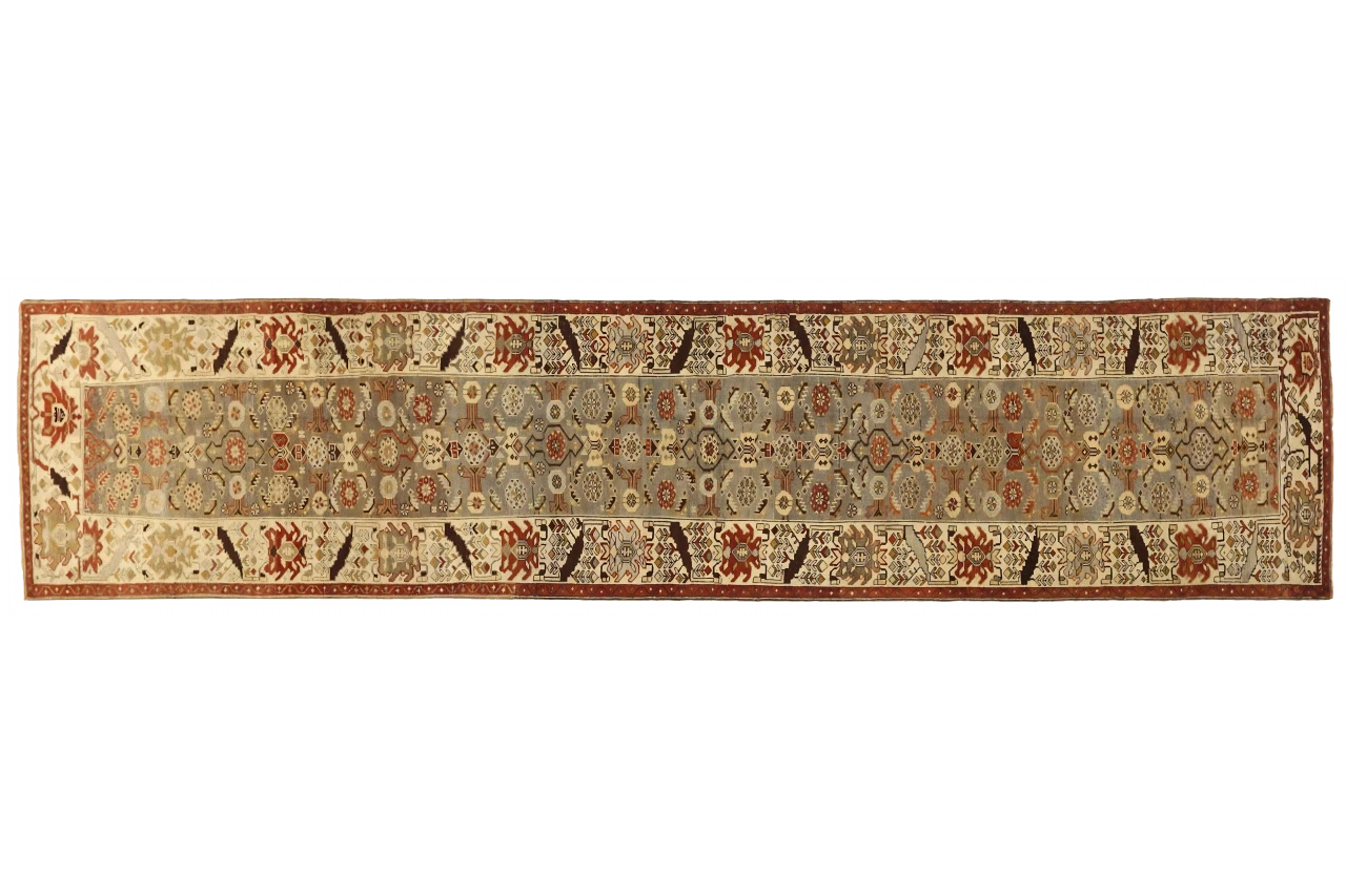 Antique Persian Heriz Traditional Rug 75762