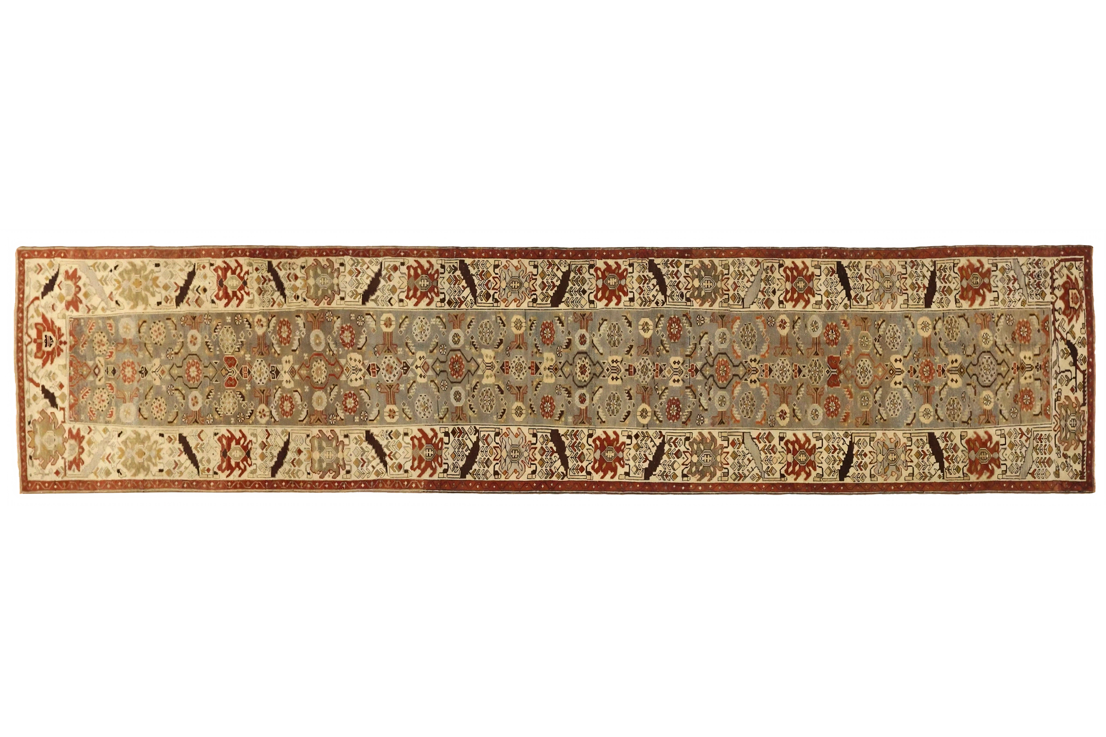 Antique Persian Heriz Traditional Rug 75762
