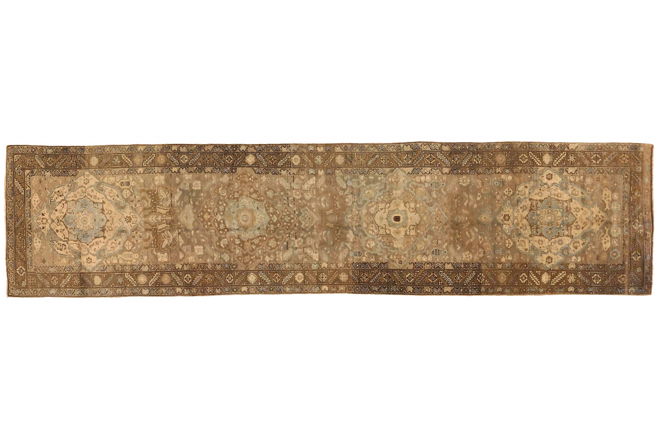 Antique Persian Heriz Traditional Rug 75793