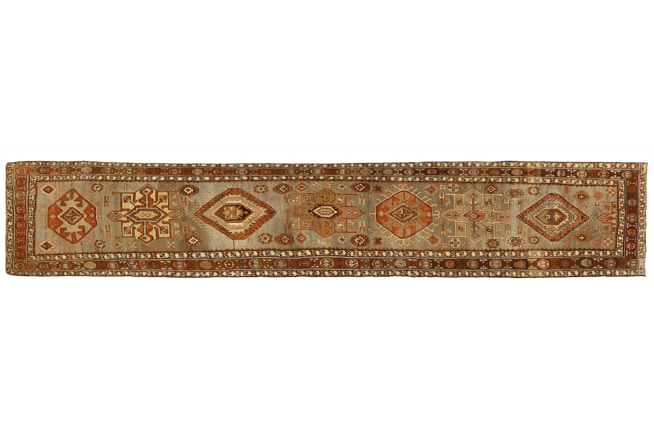 Antique Persian Heriz Traditional Rug 75799