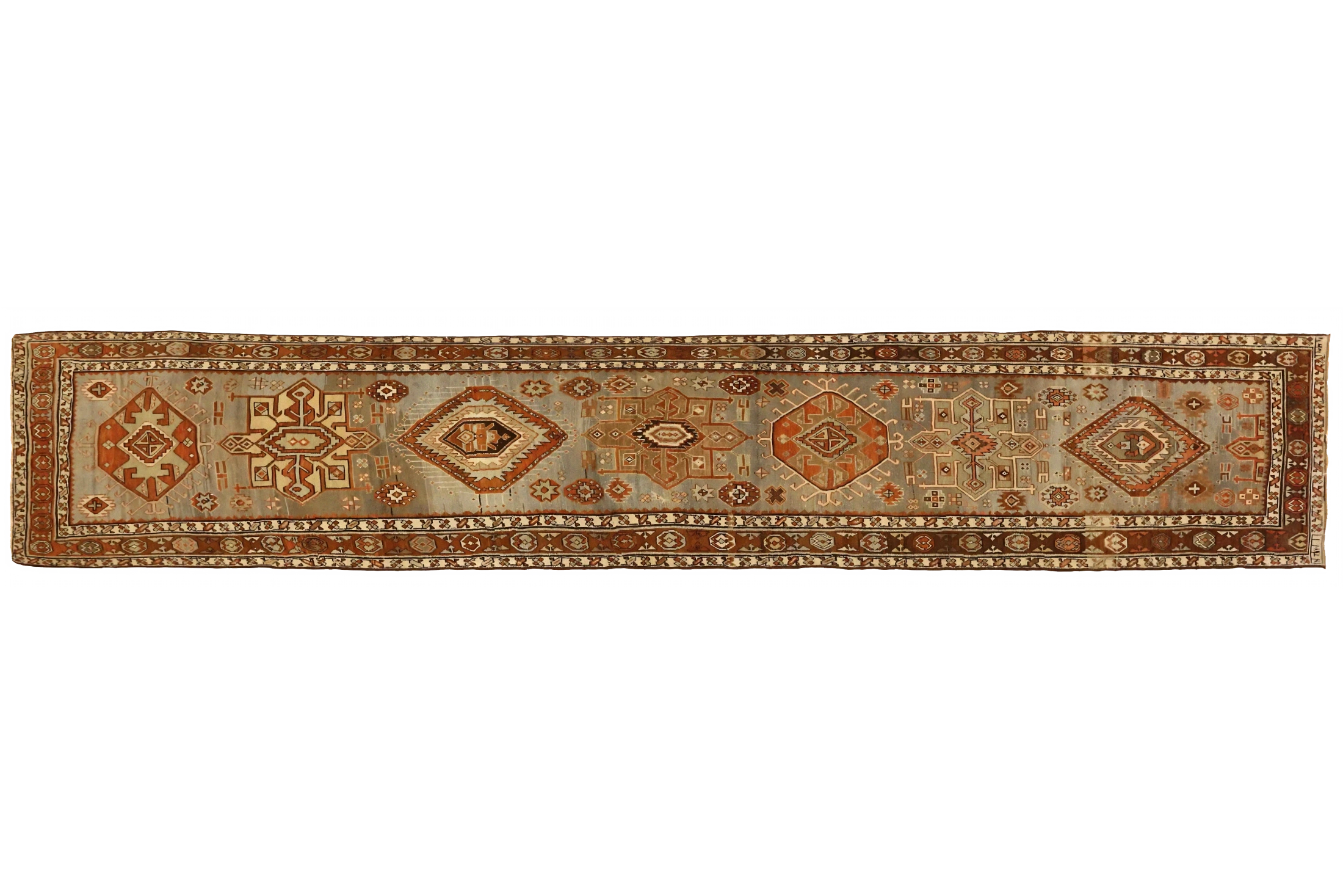 Antique Persian Heriz Traditional Rug 75799