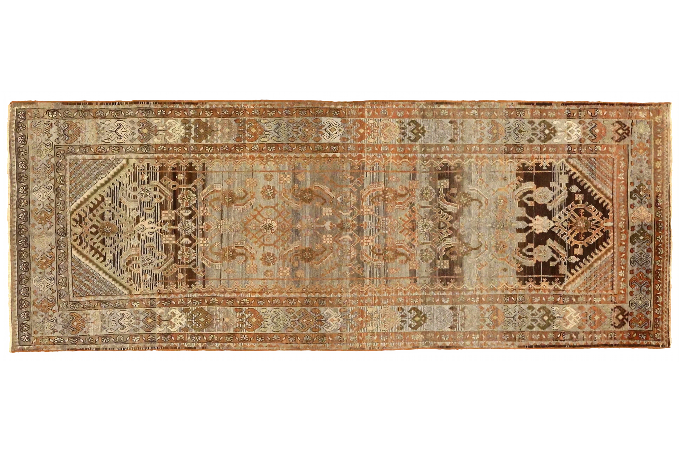 Antique Persian shahsavan Transitional Rug 75800