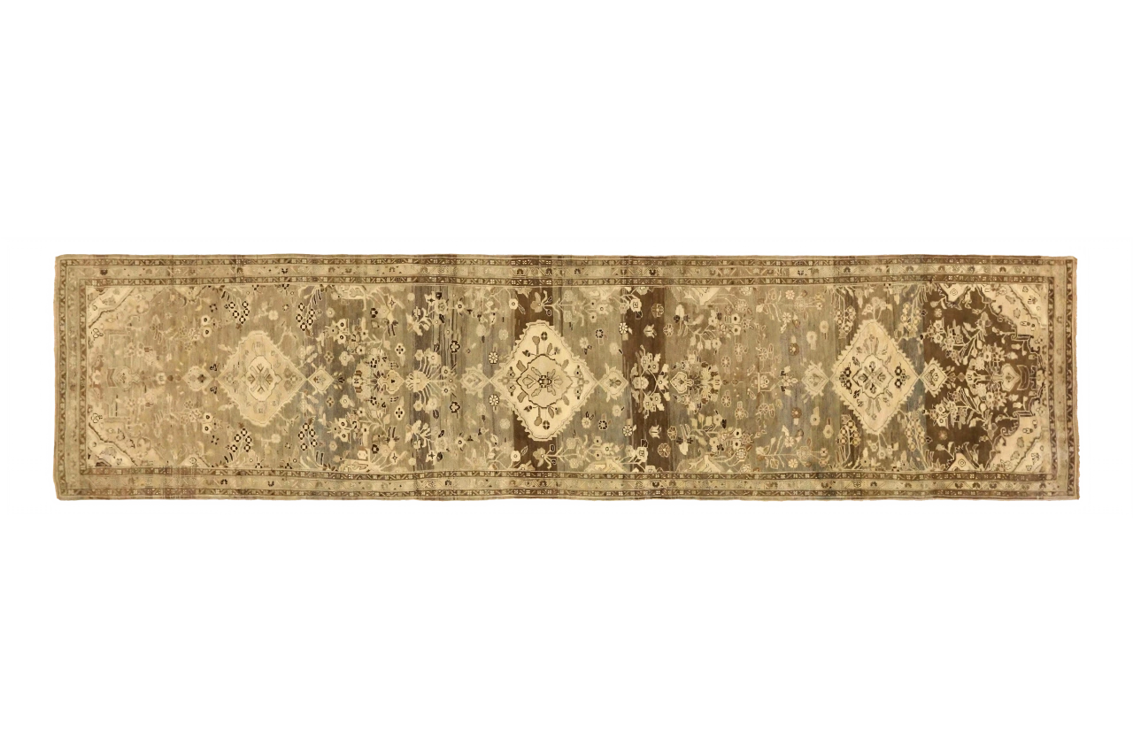 Antique Persian Hamadan Transitional Rug 75804