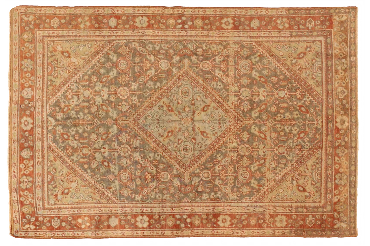 Antique Persian Meshkabad Traditional Rug 75805