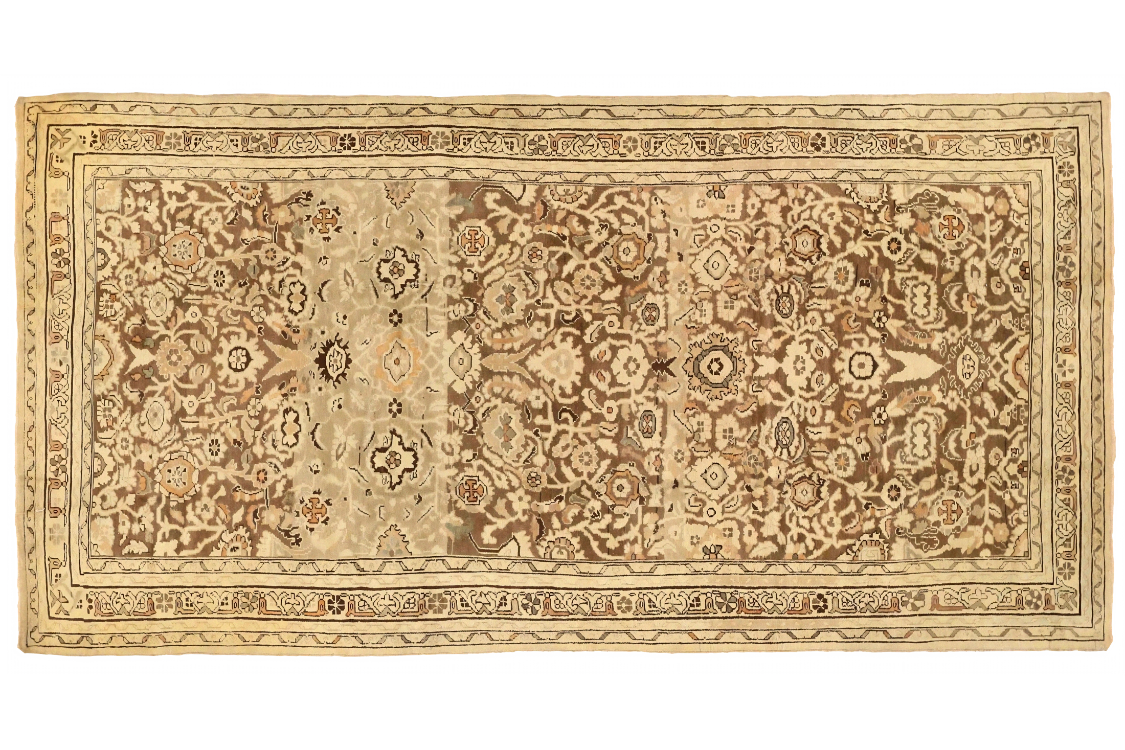 Antique Persian Hamadan Transitional Rug 75808