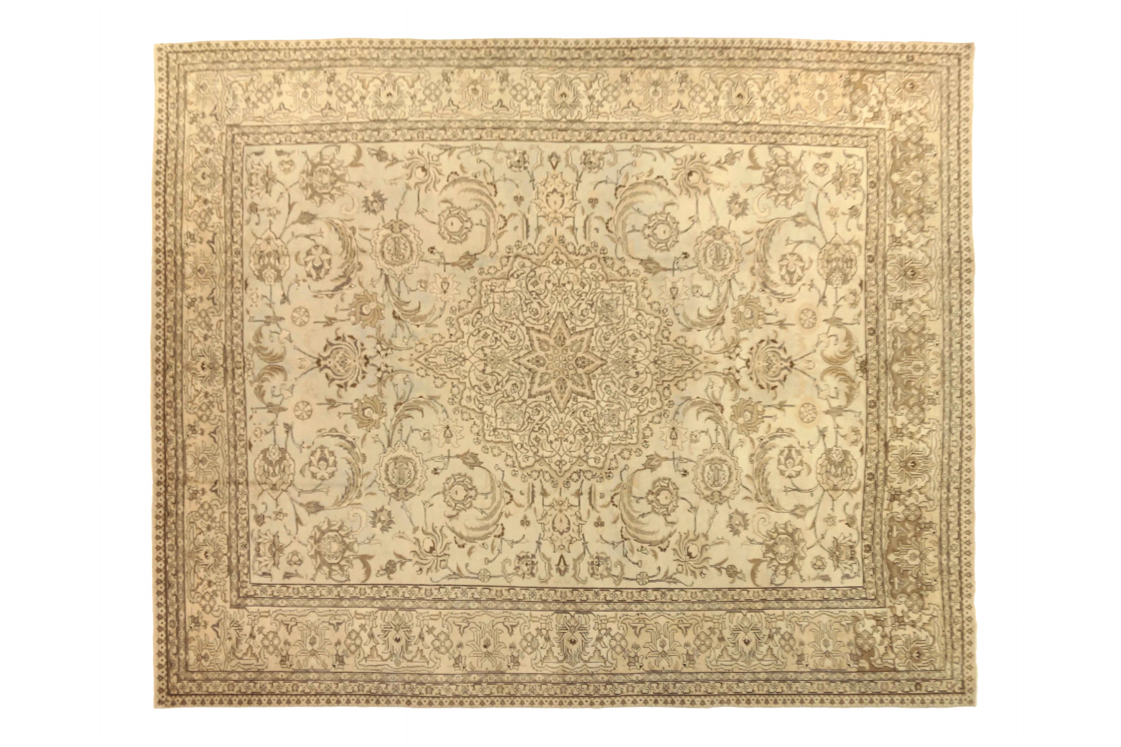 Antique Persian Tabriz Traditional Rug 75875