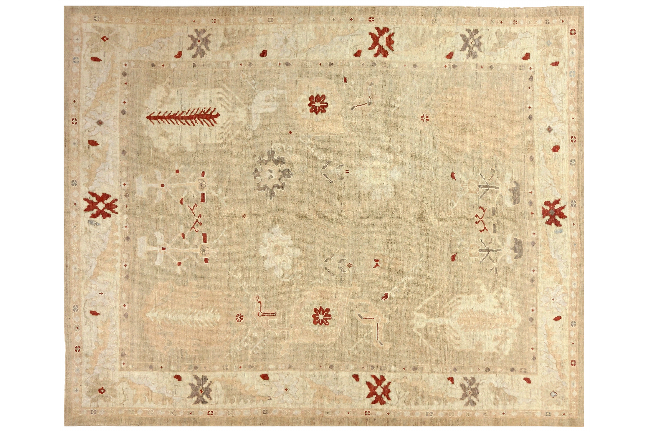 Persian Oushak Transitional Rug 88095