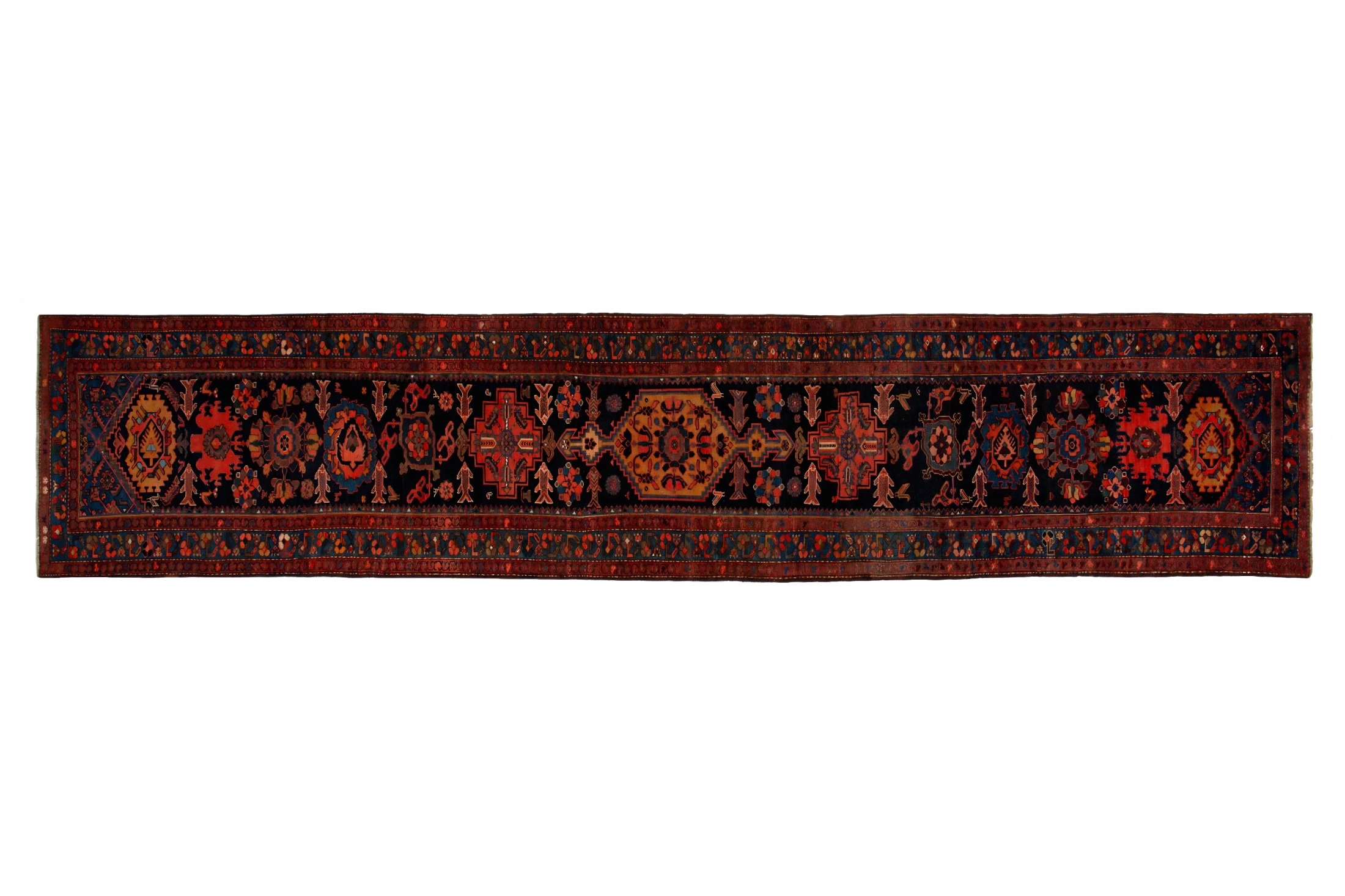 Antique Persian Zanjan Traditional Rug 88413