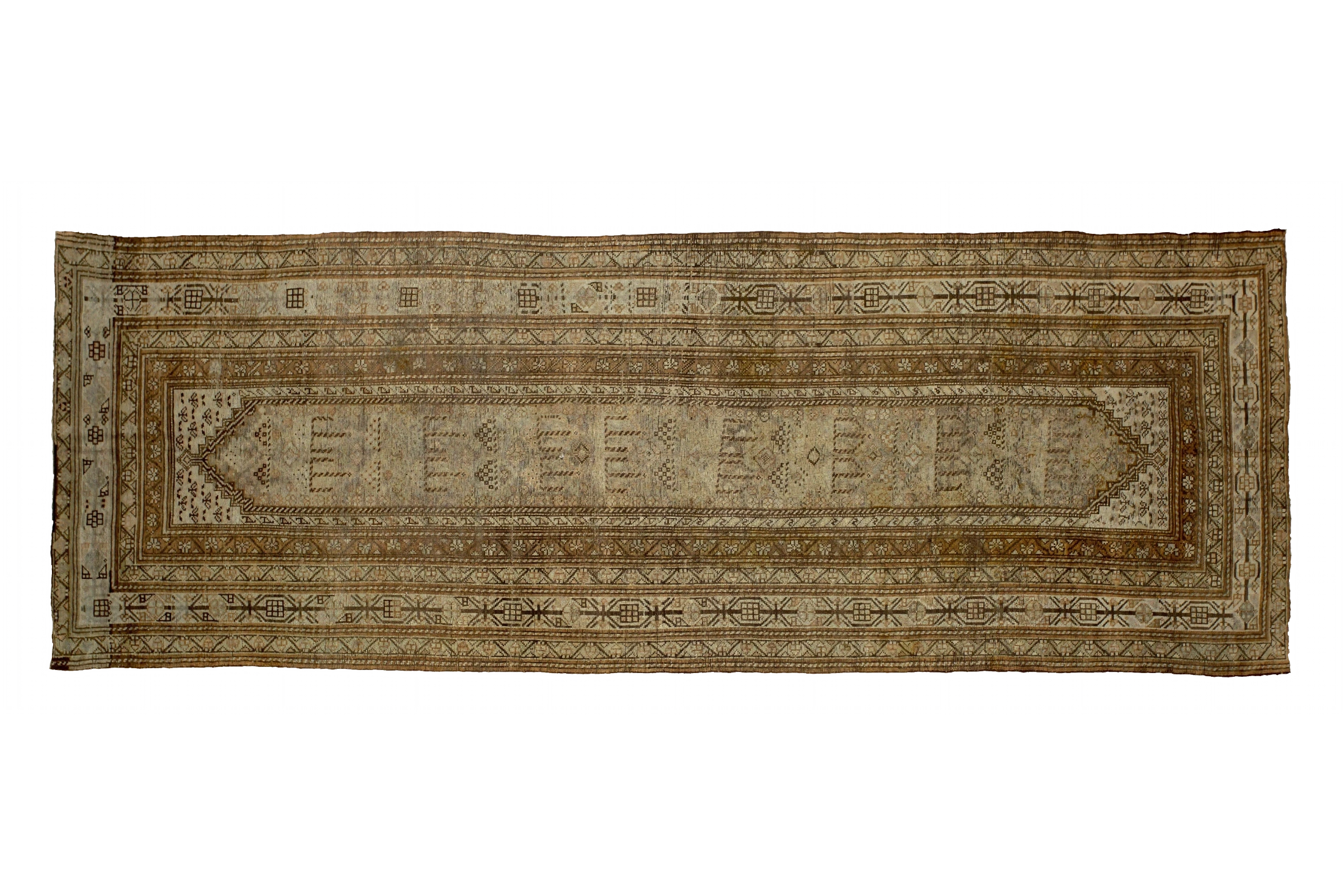 Antique Persian Shiraz Transitional Rug 88764