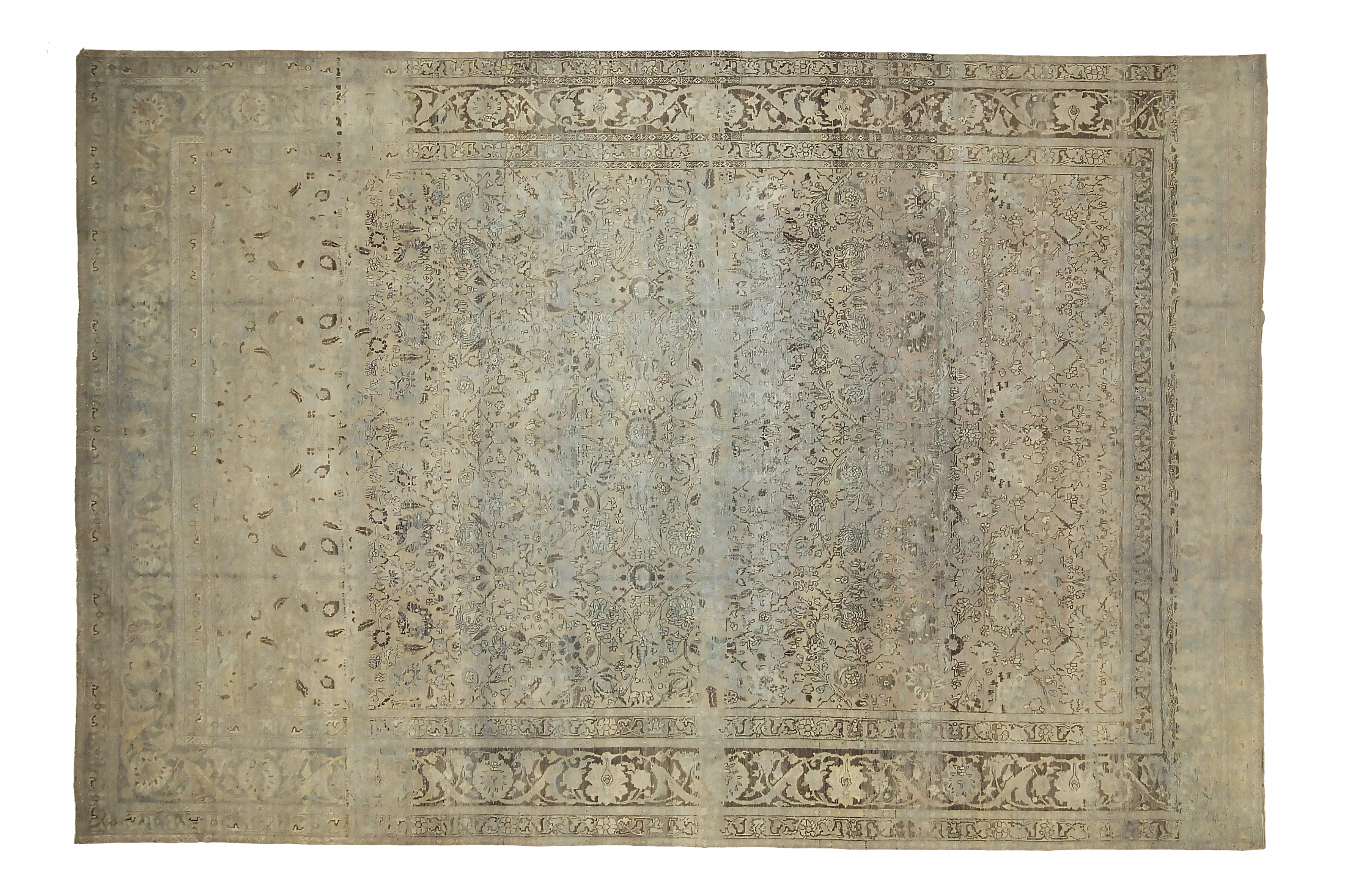 Antique Persian Tabriz Transitional Rug 88769