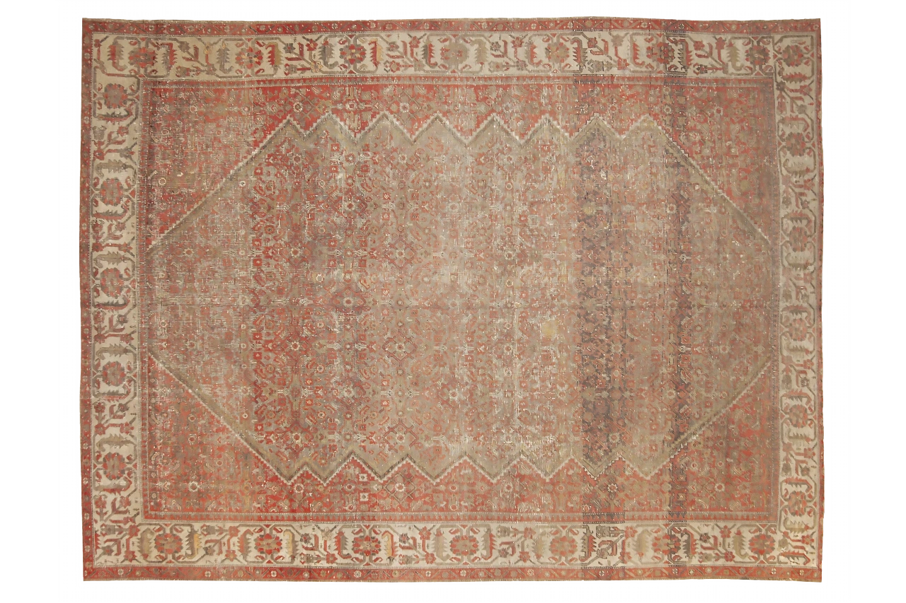 Antique Persian Malayer Transitional Rug 88780
