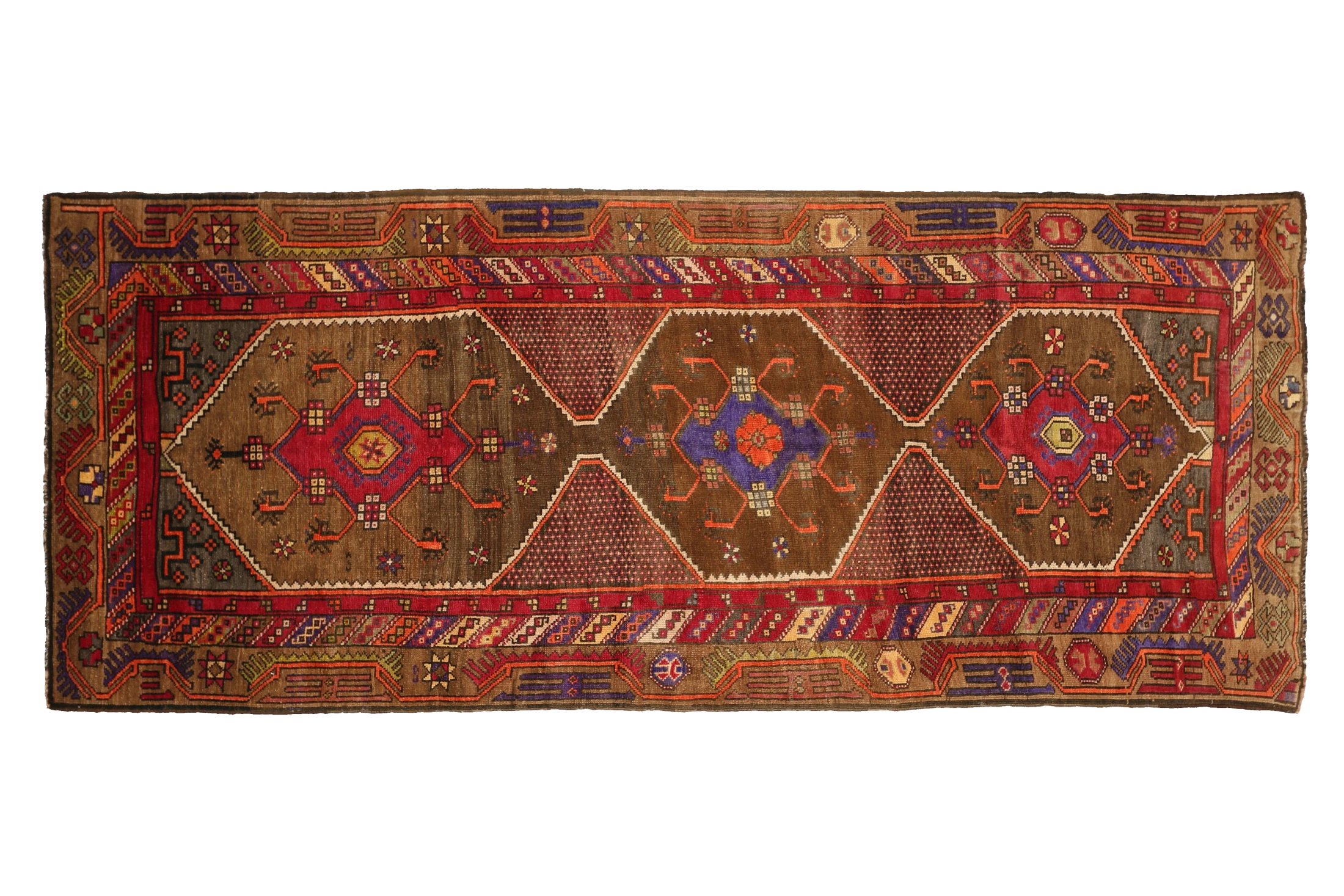 Antique Persian Kurdish Traditional Rug 88786