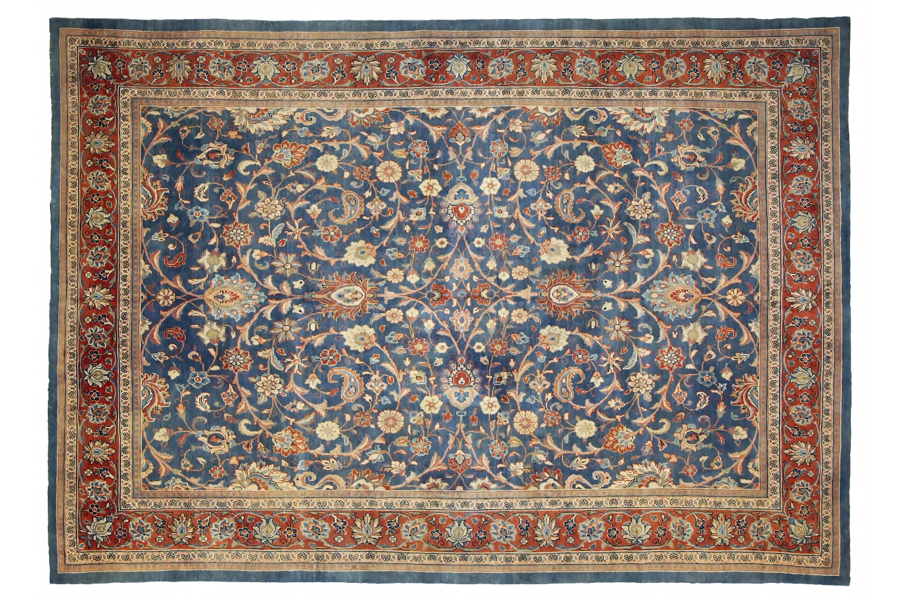 Antique Persian Mahal Traditional Rug 88798