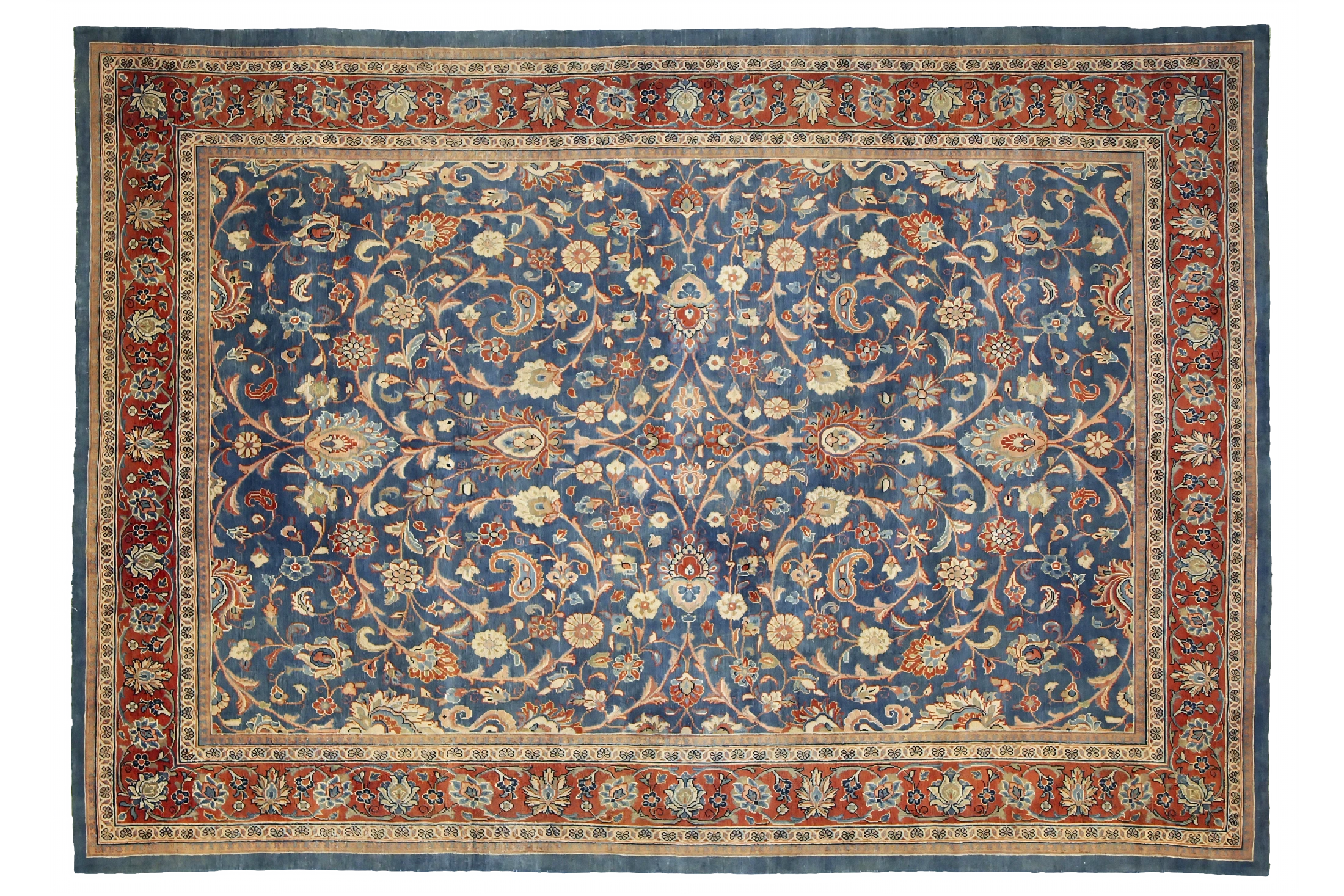 Antique Persian Mahal Traditional Rug 88798