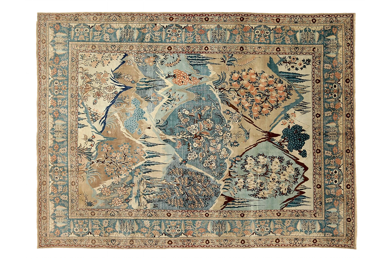Antique Persian Tabriz Transitional Rug 88803