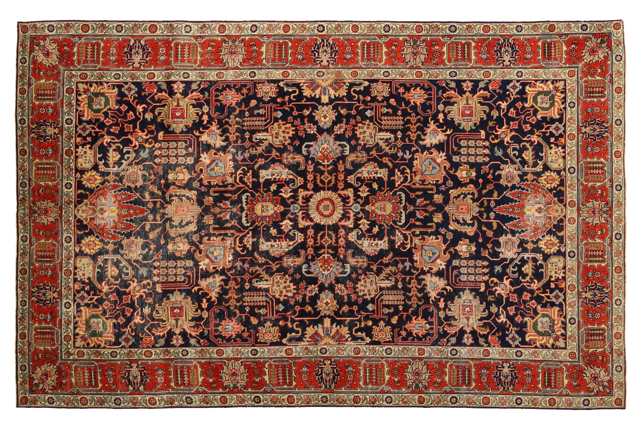 Antique Persian Tabriz Traditional Rug 88808