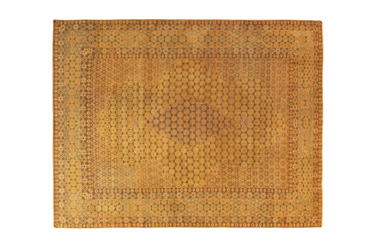 Antique Persian Mashad Transitional Rug 88809