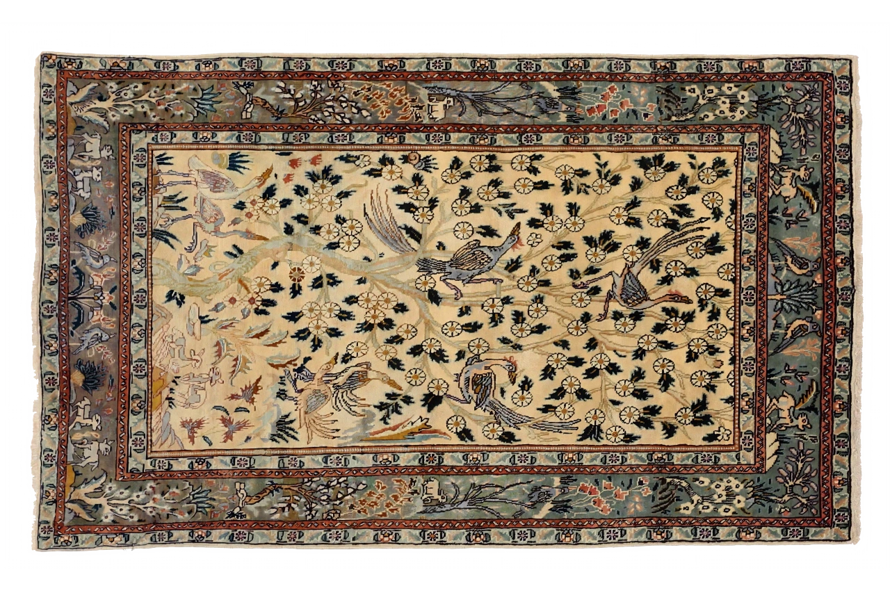Antique Persian Tabriz Traditional Rug 88812