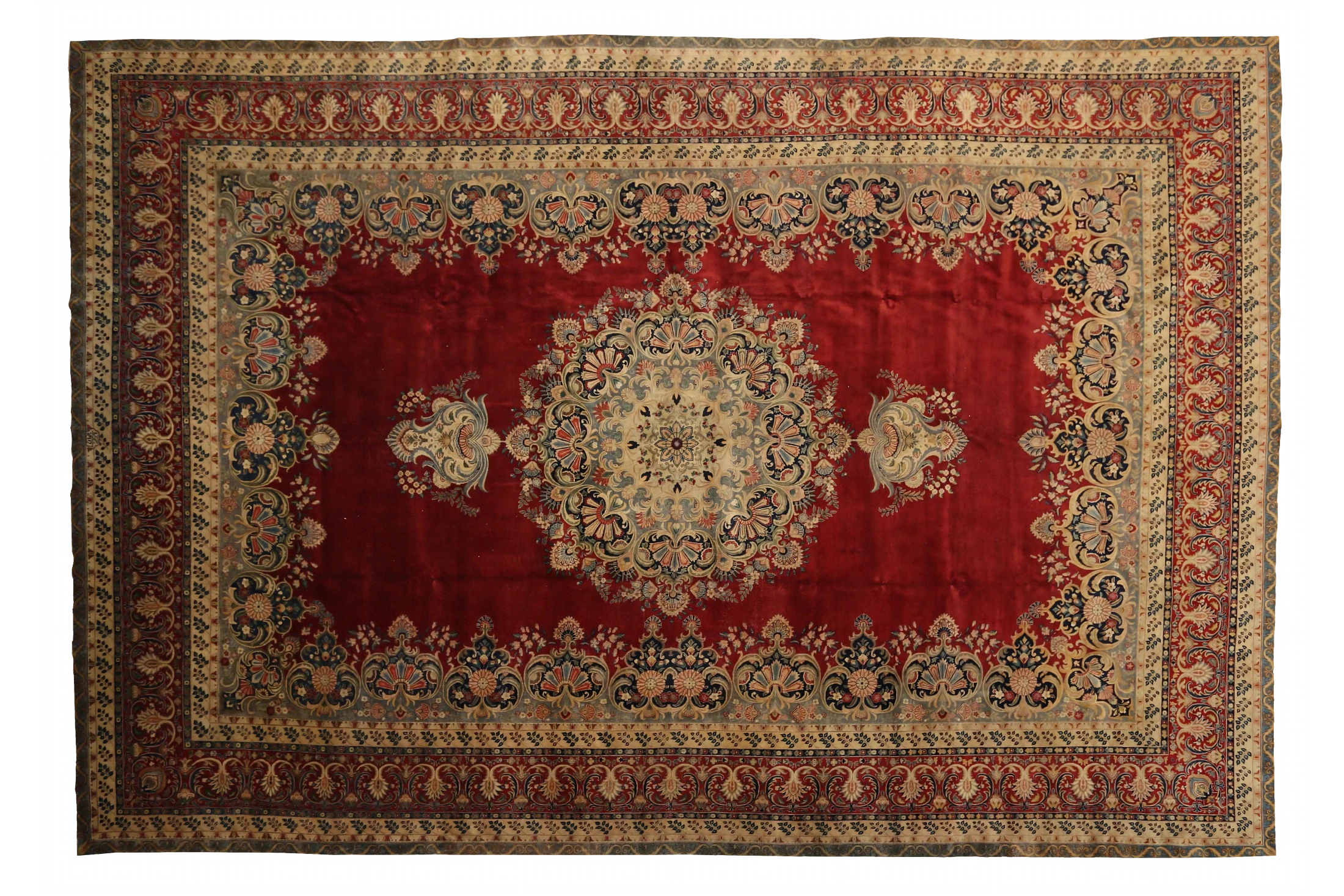 Antique Persian Tabriz Traditional Rug 88846