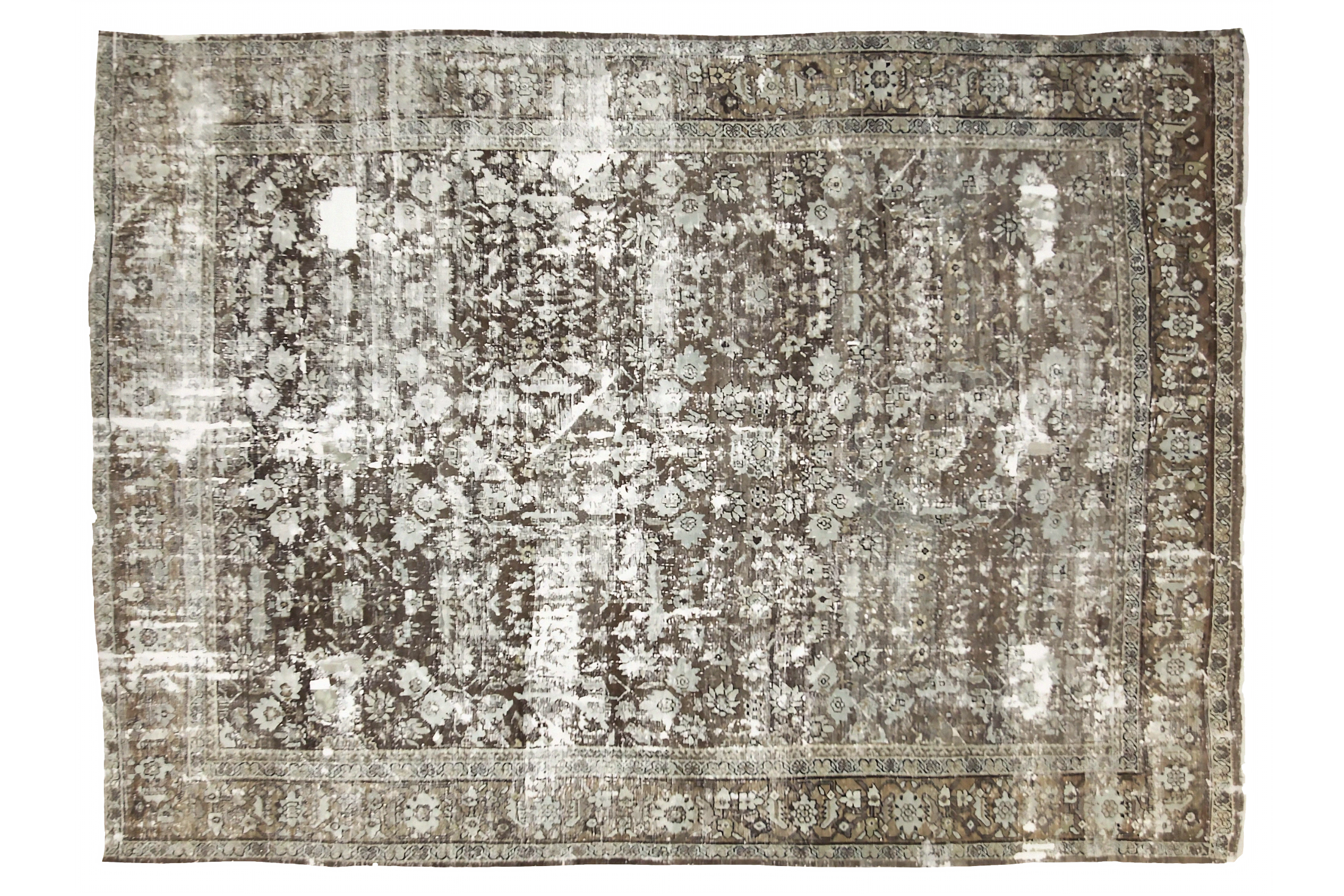 Antique Persian Sultanabad Transitional Rug 88920