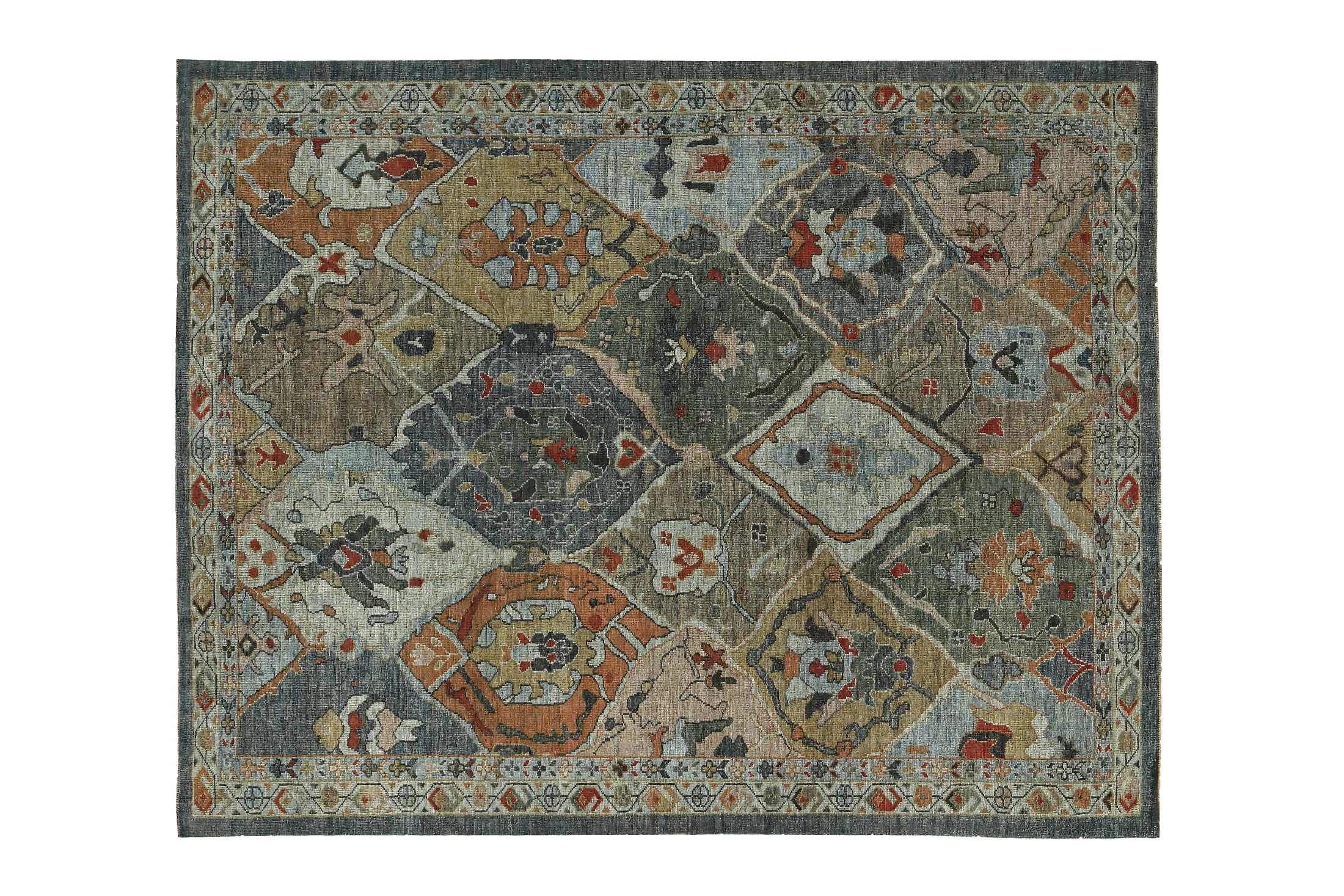 Persian Sultanabad Transitional Rug 89086