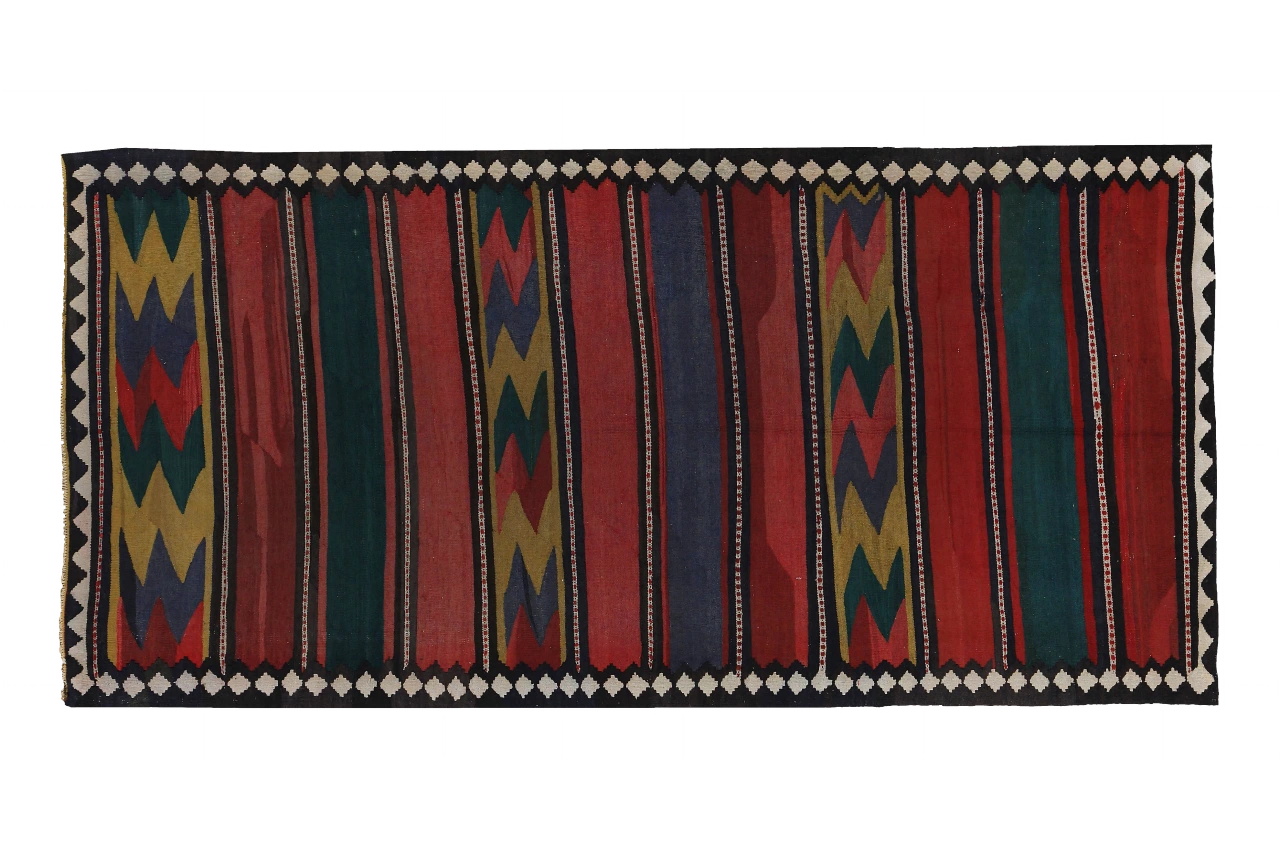 Antique Persian Transitional Rug 89184