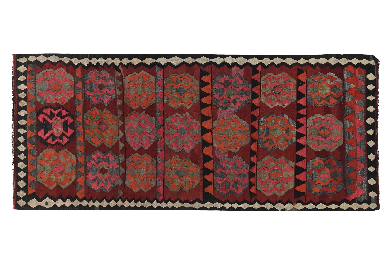 Antique Persian Transitional Rug 89186
