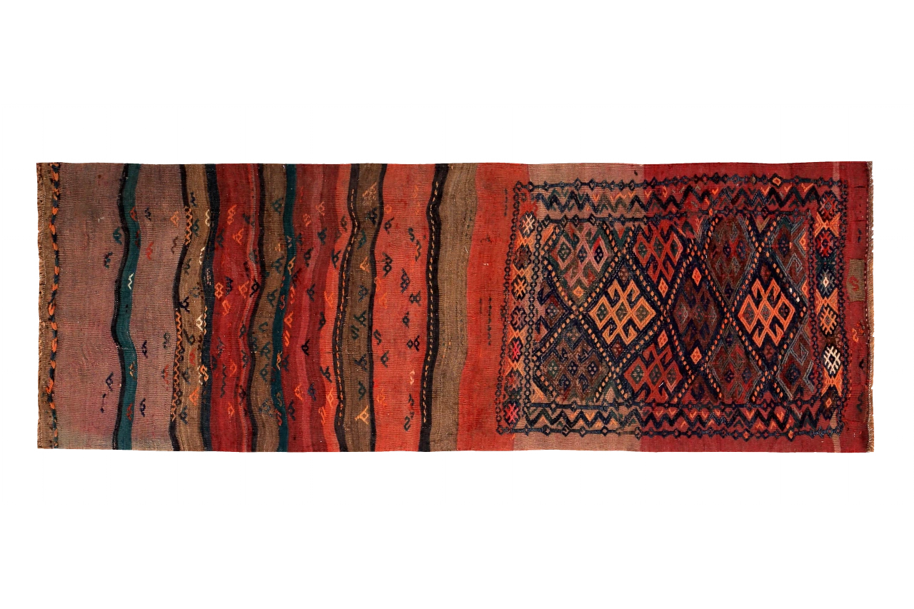 Antique Persian Transitional Rug 89260