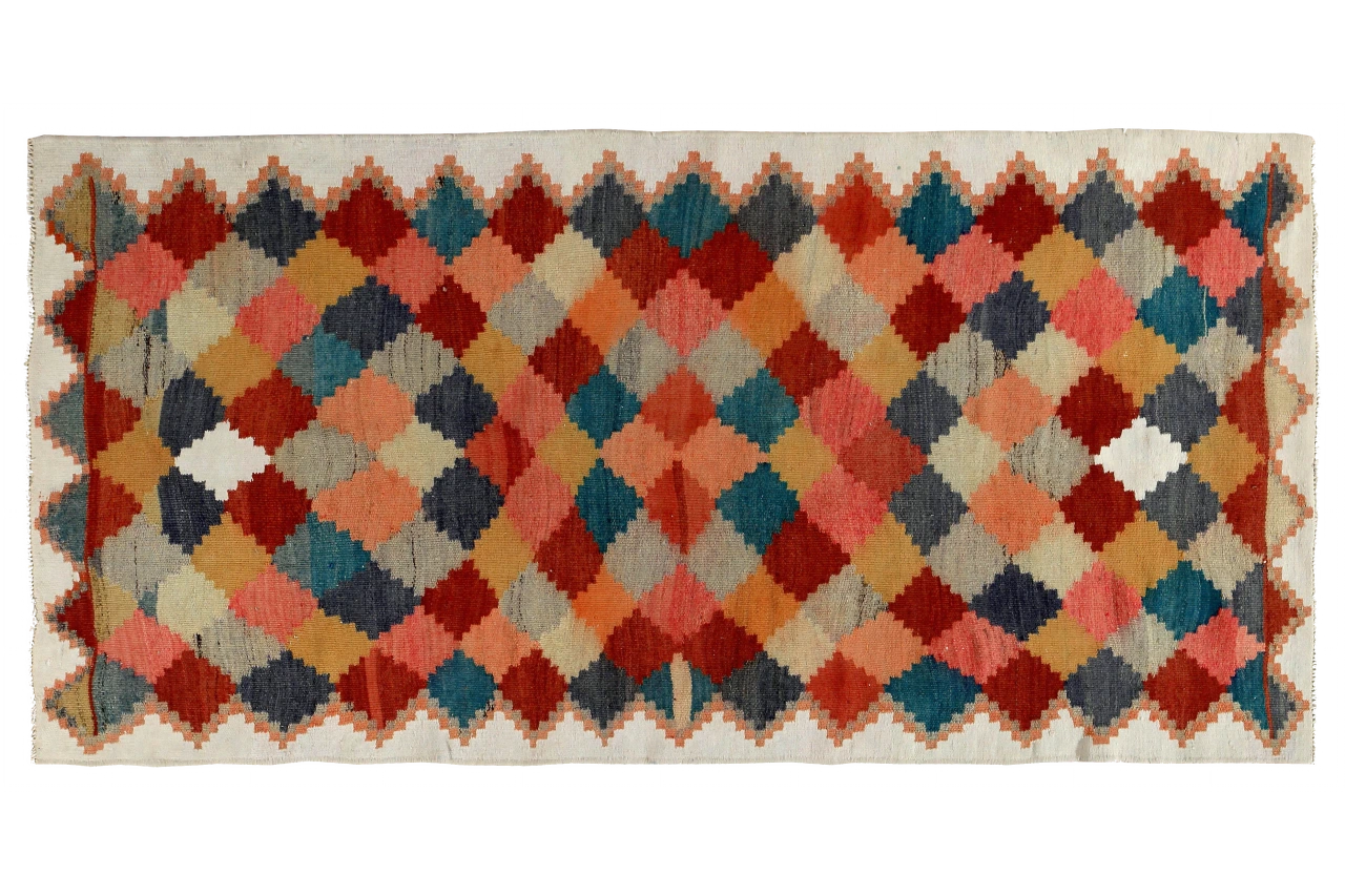 Antique Persian Transitional Rug 89362