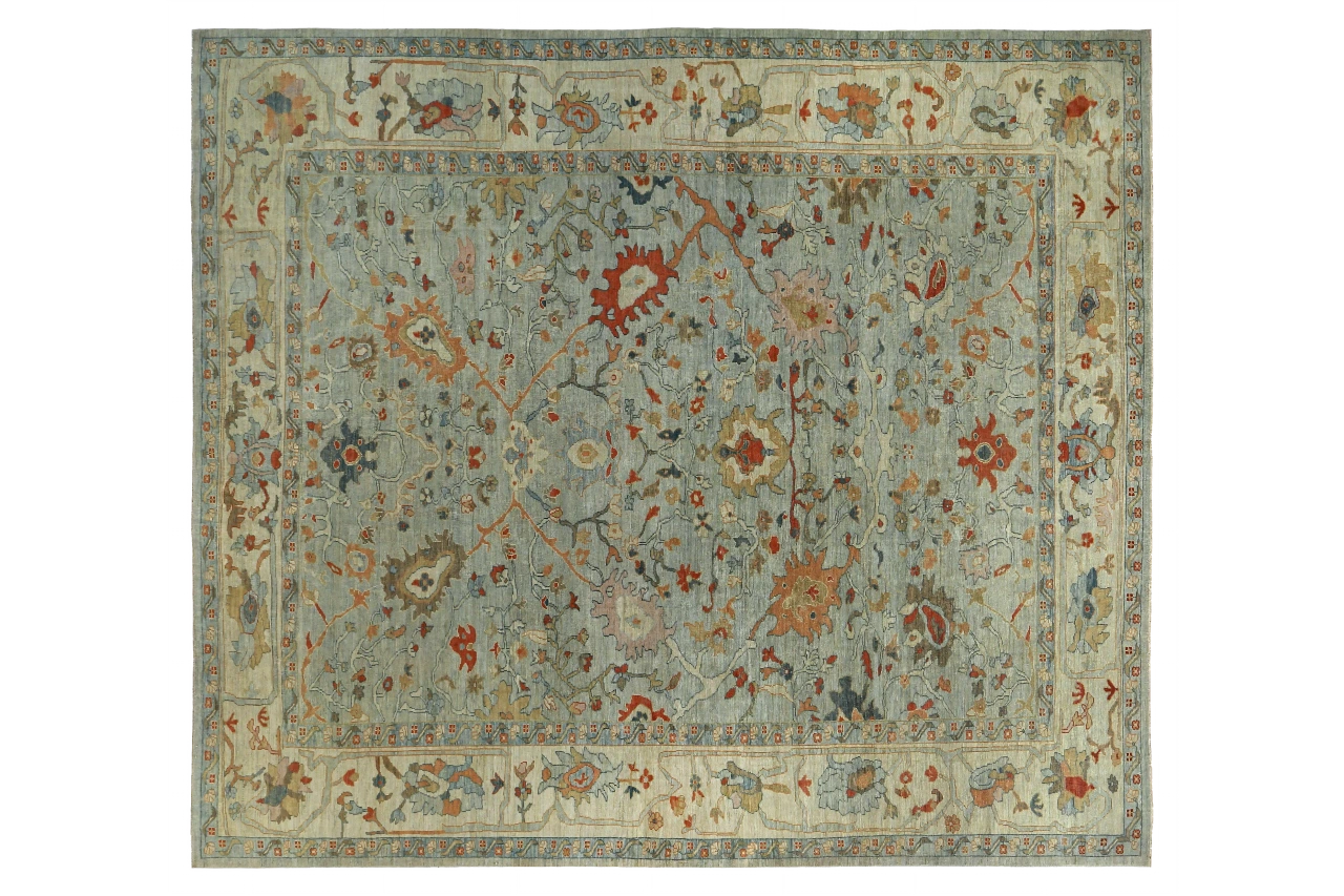 Persian Sultanabad Transitional Rug 89366