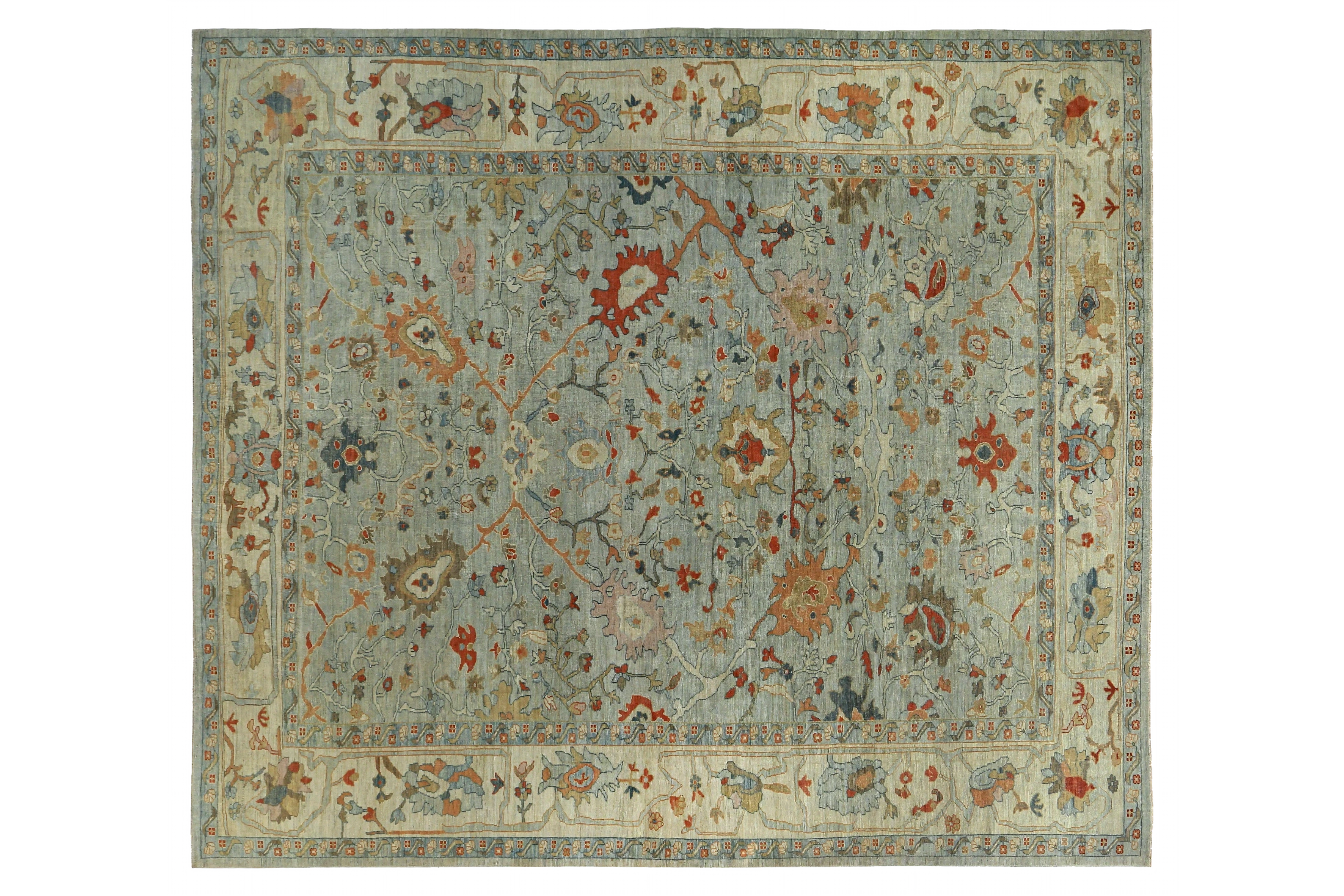 Persian Sultanabad Transitional Rug 89366