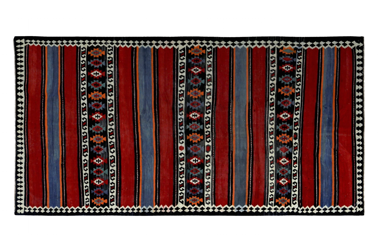 Antique Persian Traditional Rug 89372