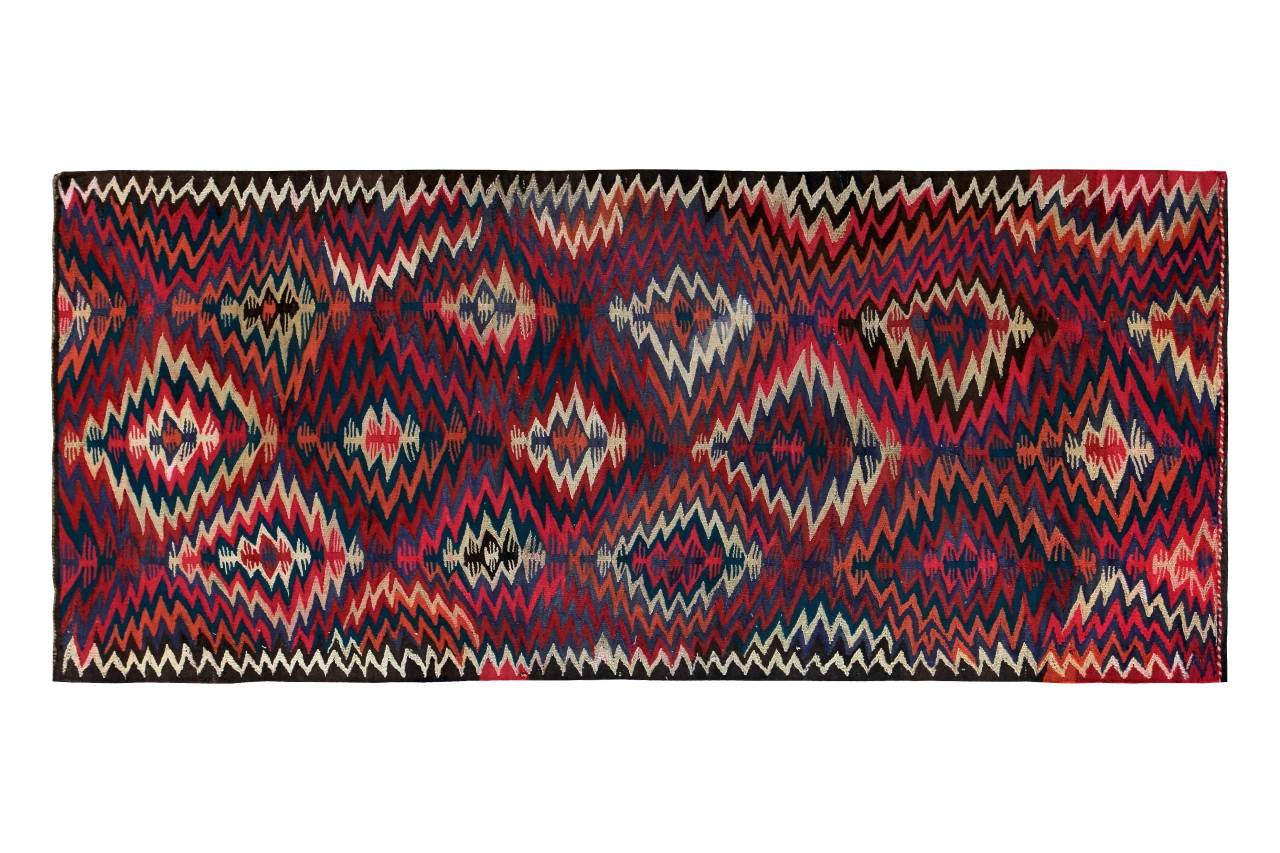 Antique Persian Transitional Rug 89377