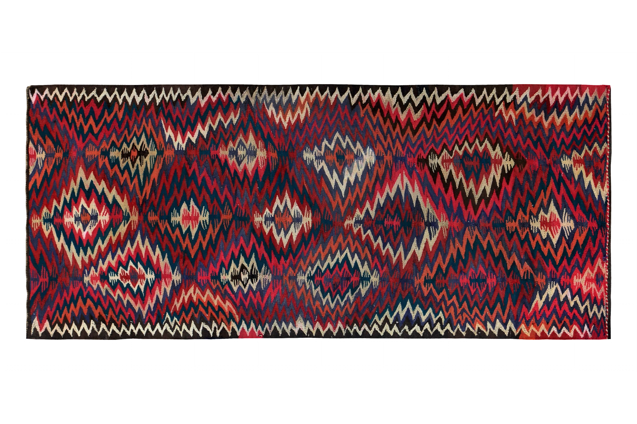 Antique Persian Transitional Rug 89377