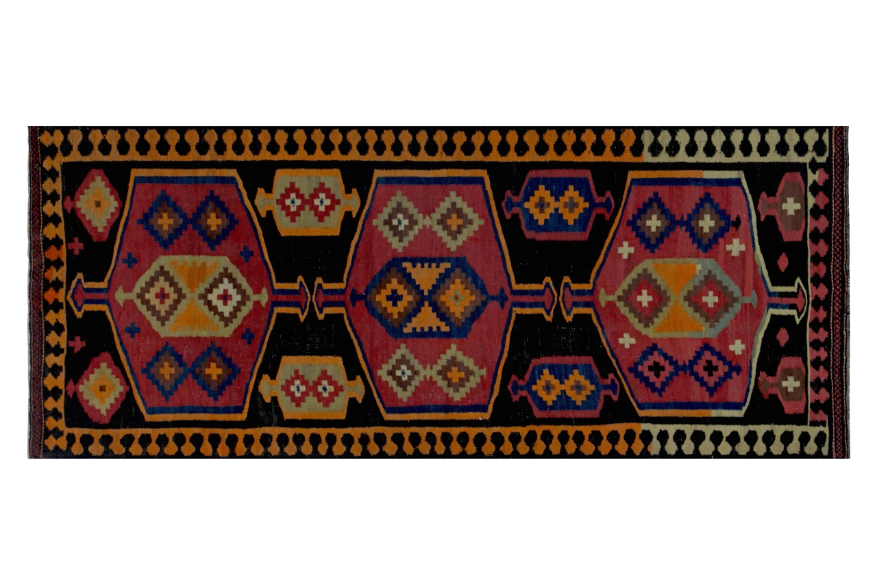 Antique Persian Transitional Rug 89395