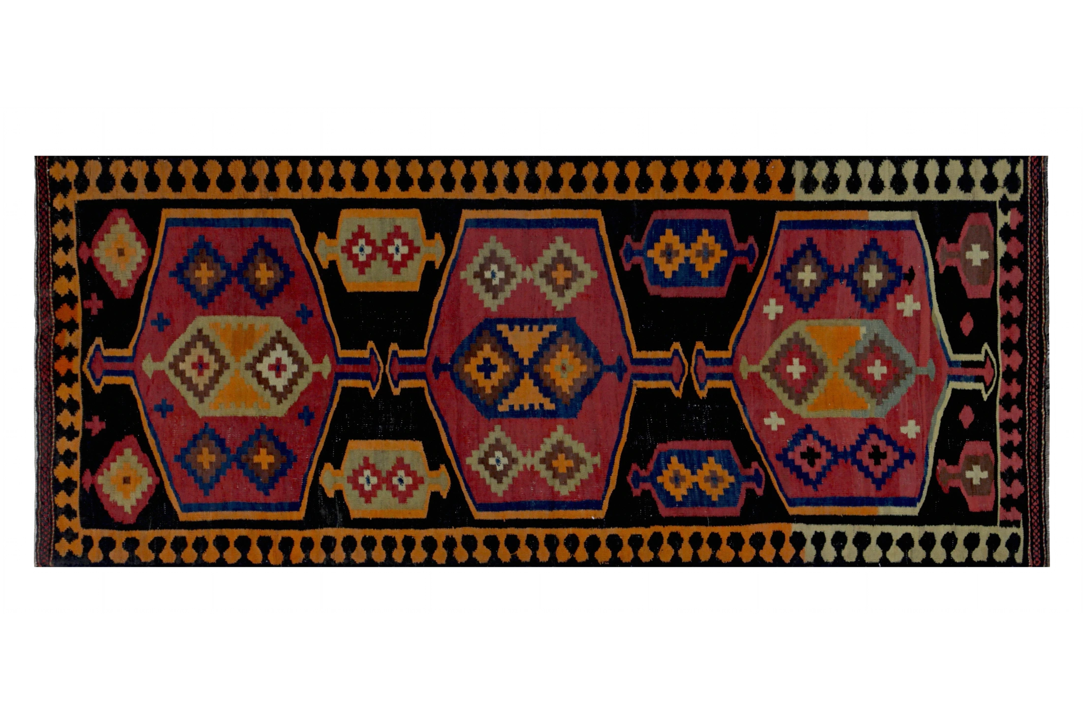 Antique Persian Transitional Rug 89395