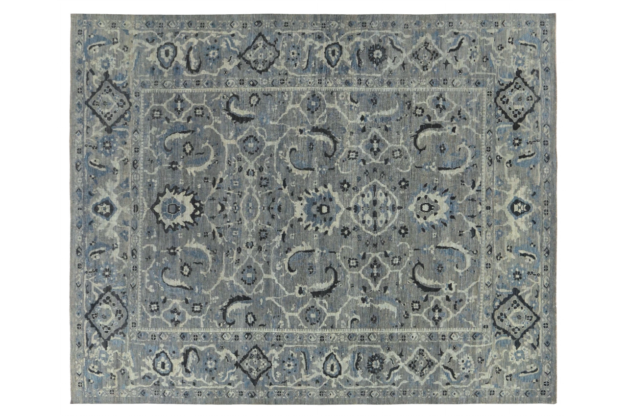 Persian Sultanabad Transitional Rug 89413