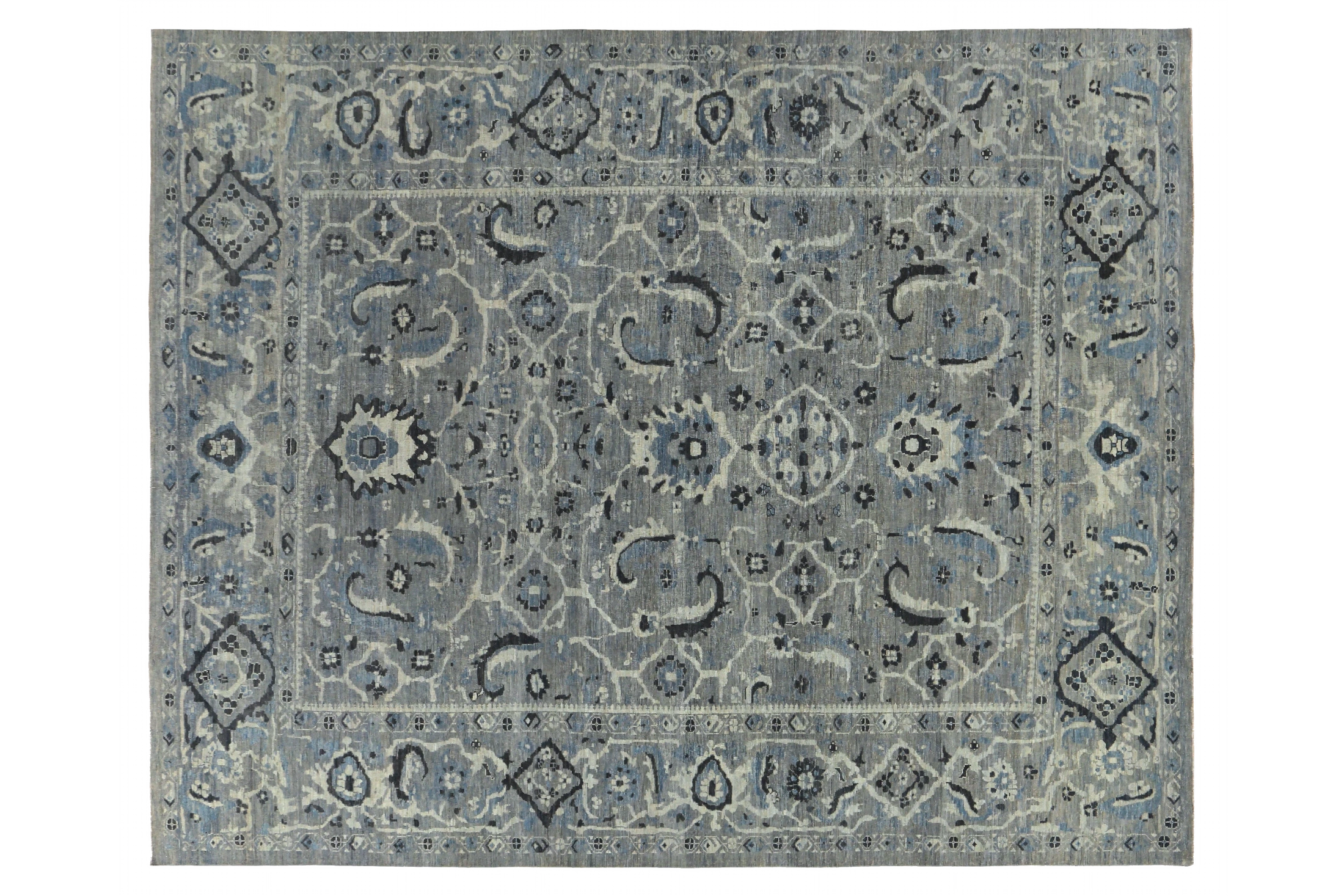 Persian Sultanabad Transitional Rug 89413