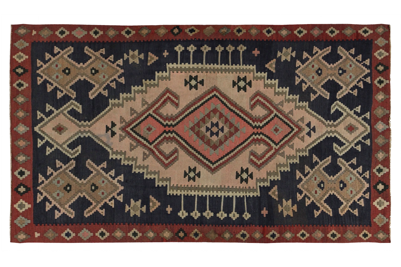 Antique Persian Traditional Rug 89419