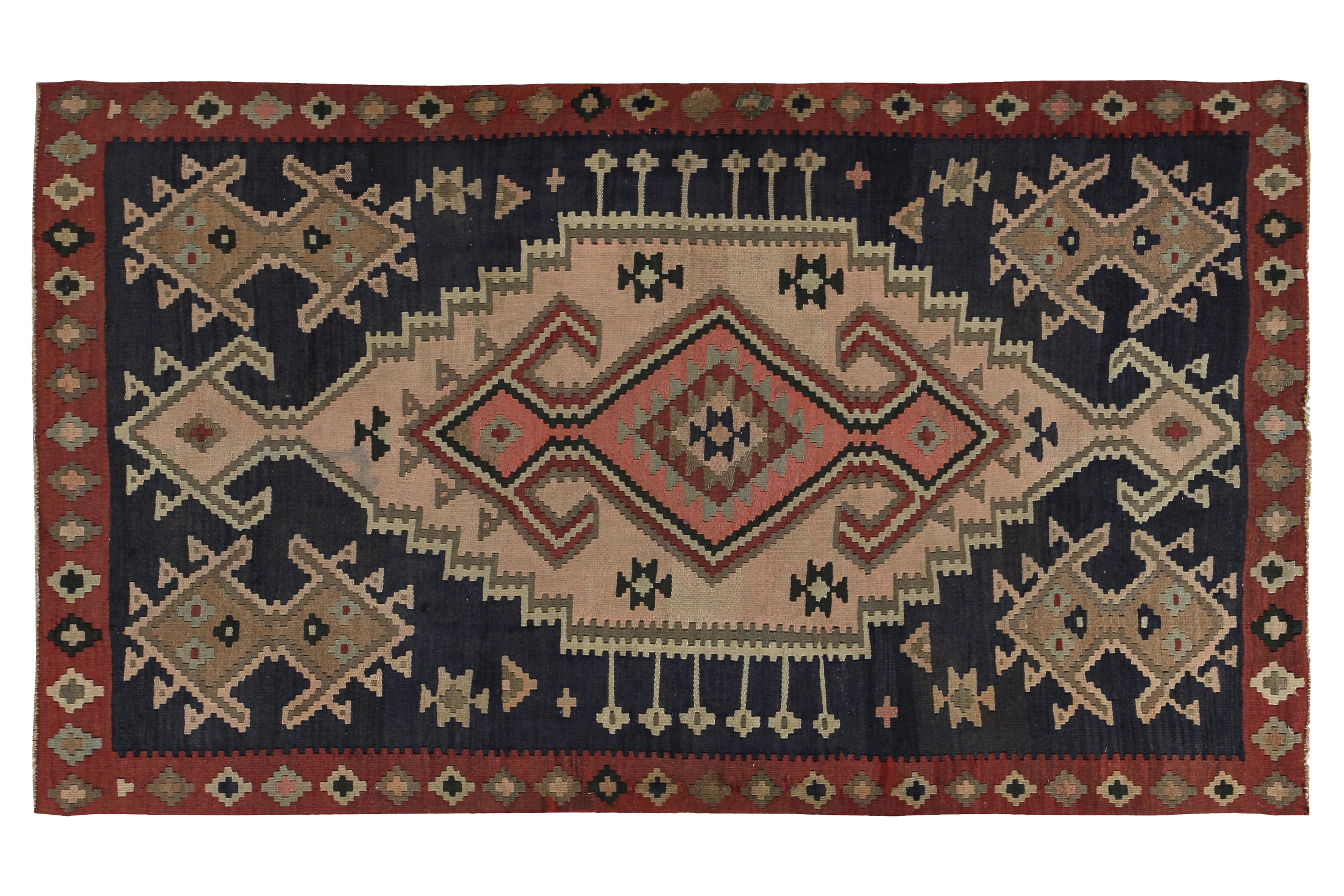 Antique Persian Traditional Rug 89419