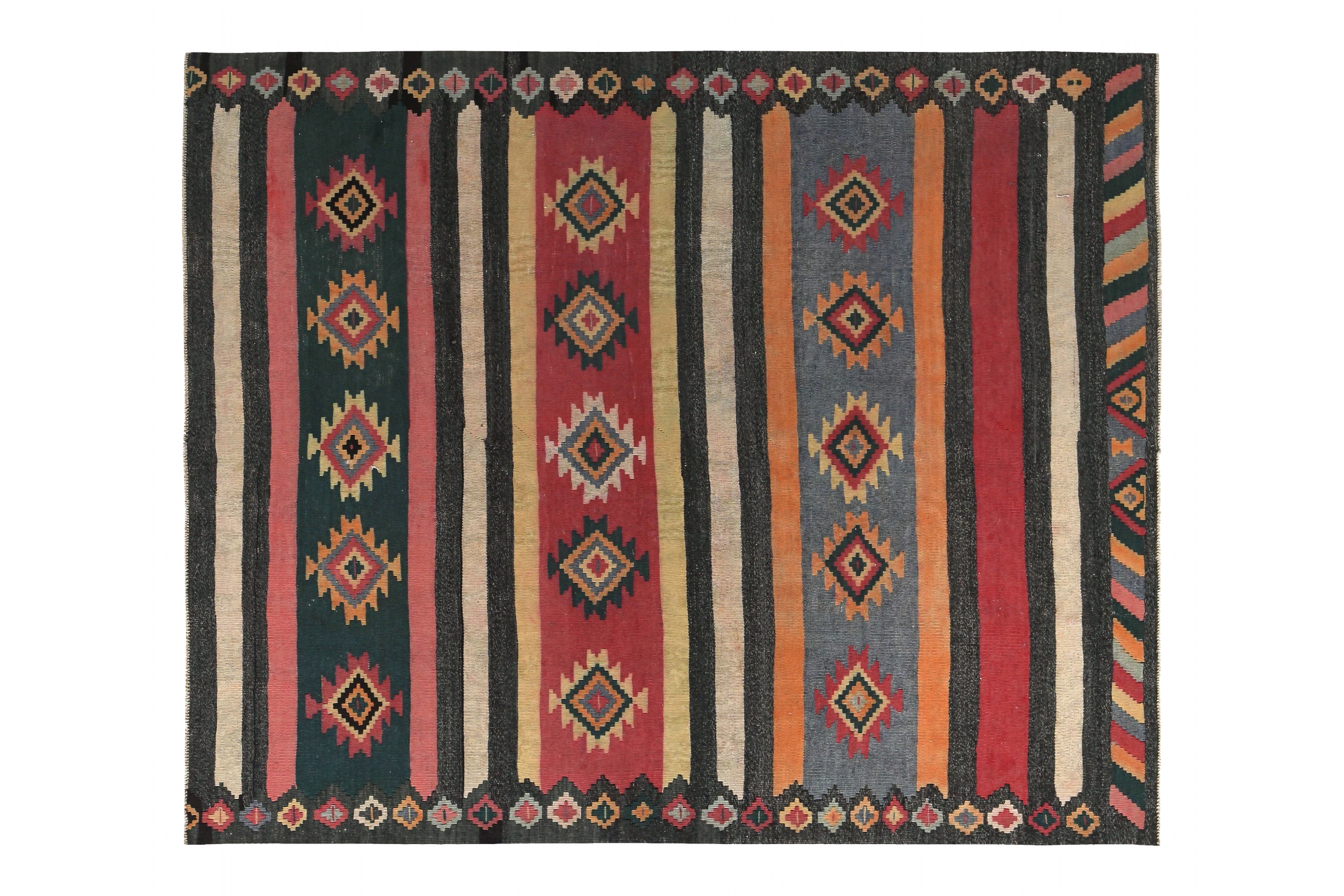 Antique Persian Traditional Rug 89422