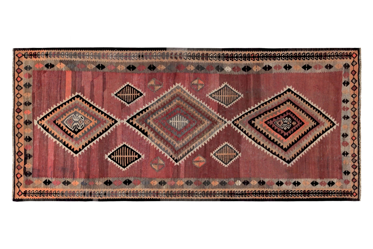 Antique Persian Transitional Rug 89435