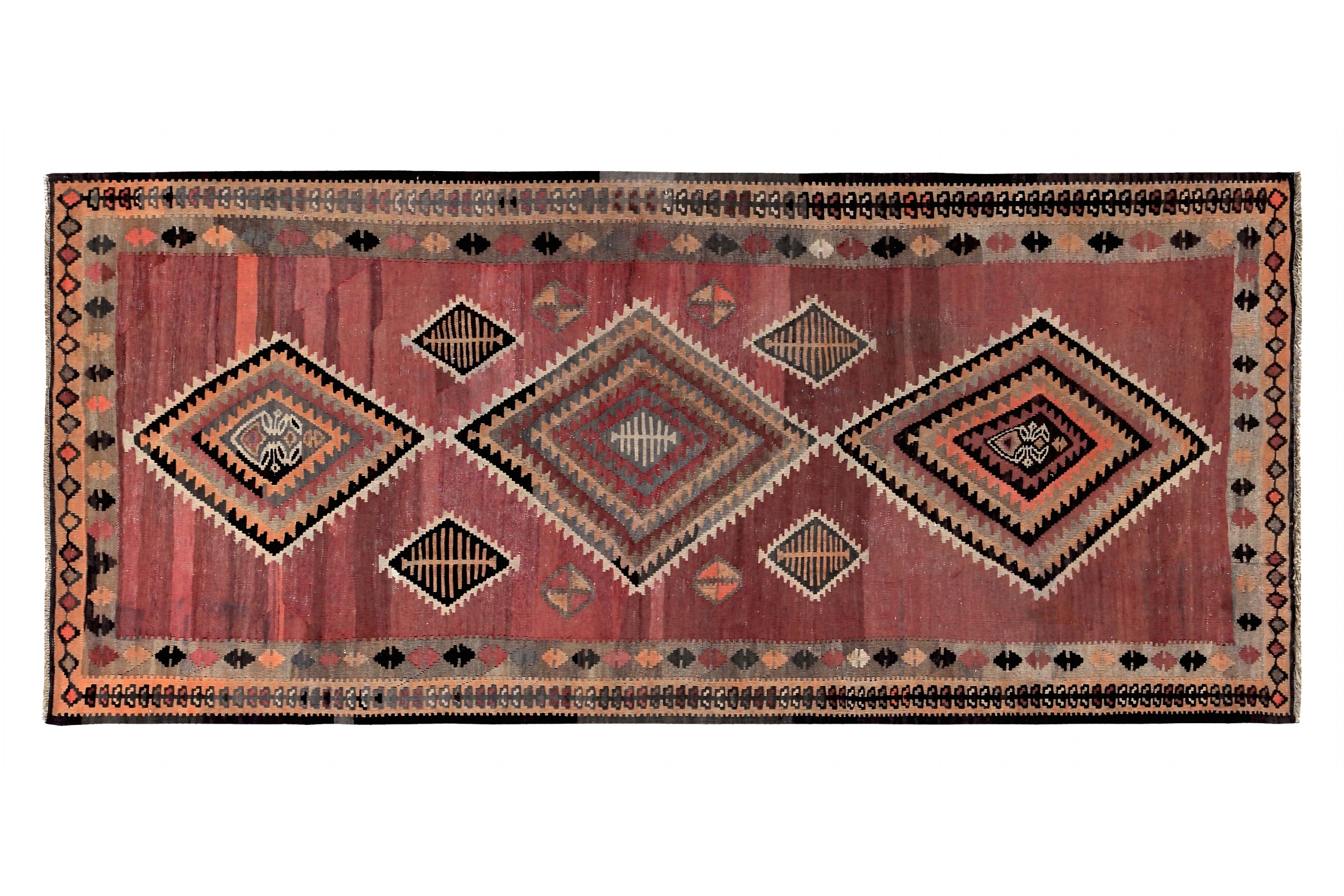 Antique Persian Transitional Rug 89435