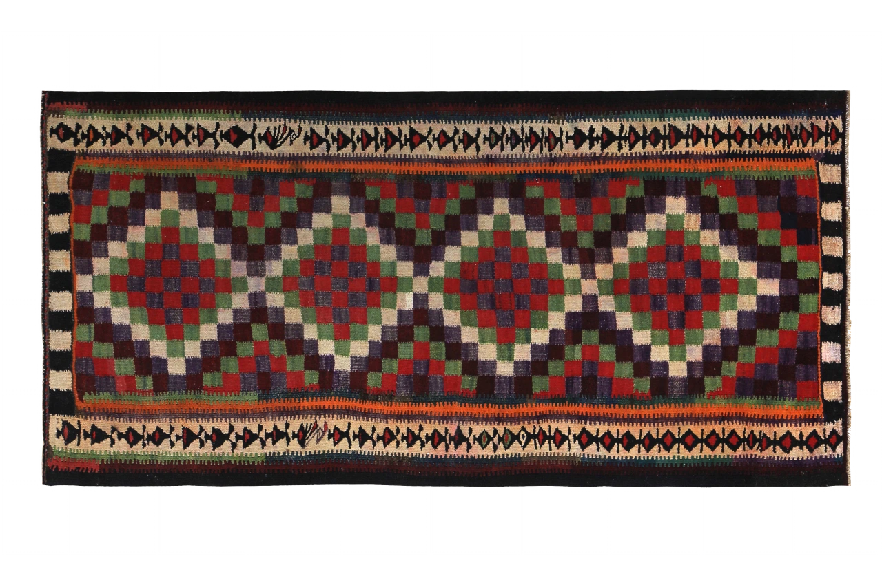 Antique Persian Transitional Rug 89456