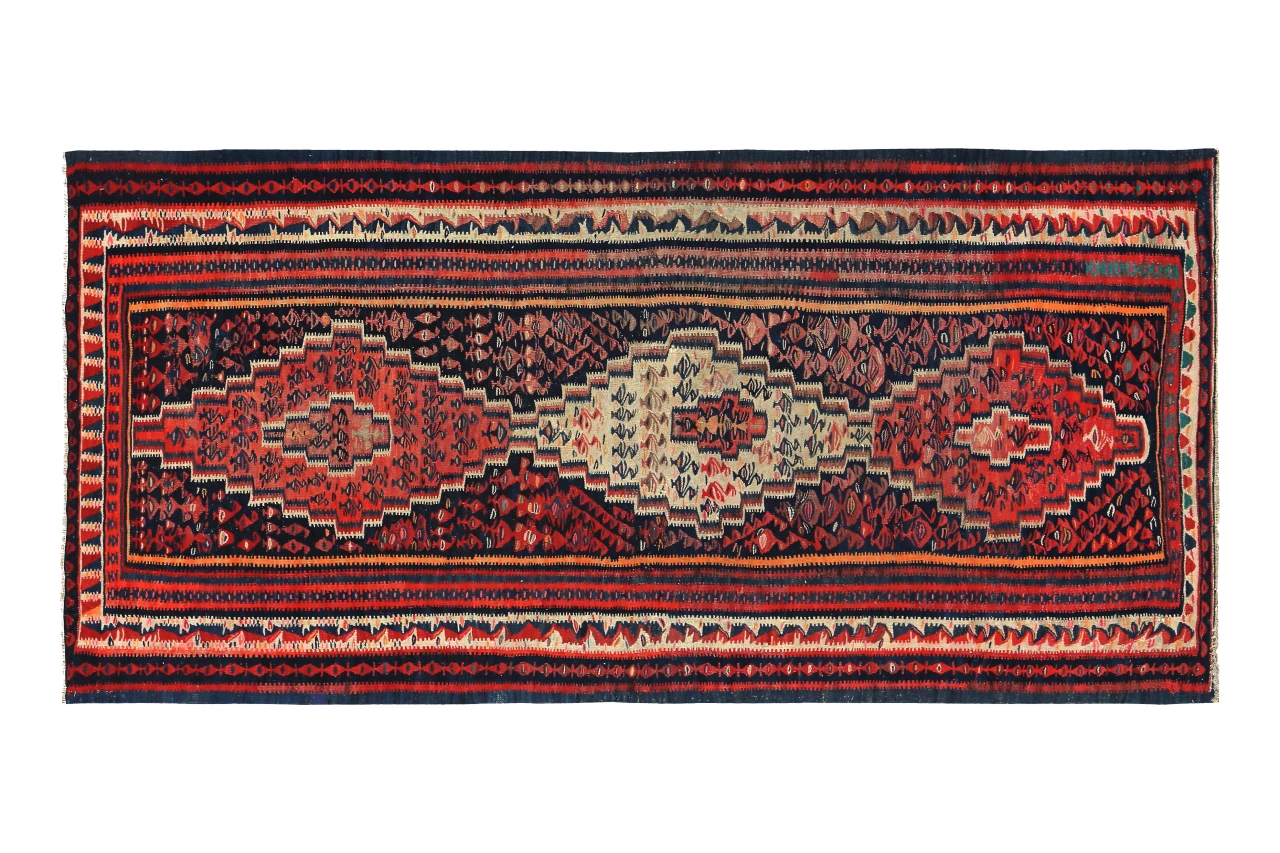 Antique Persian Traditional Rug 89499