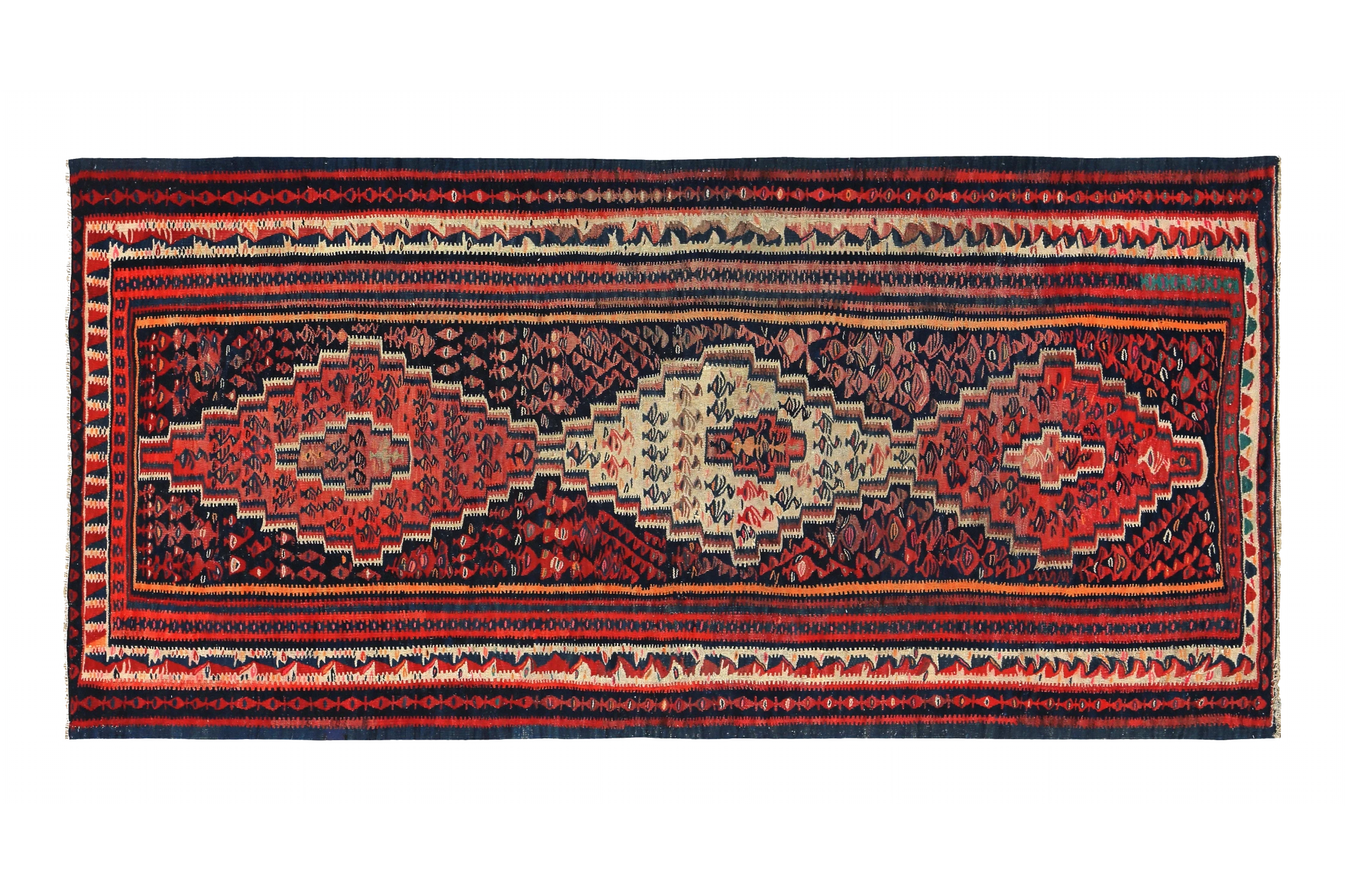 Antique Persian Traditional Rug 89499