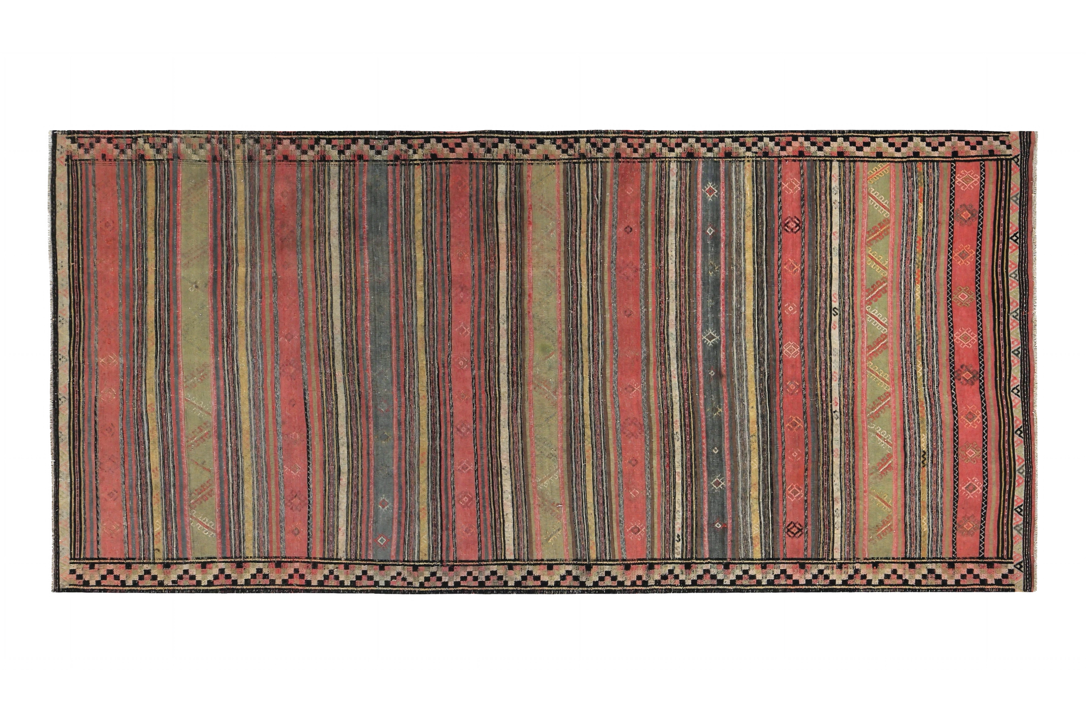 Antique Persian Transitional Rug 89505