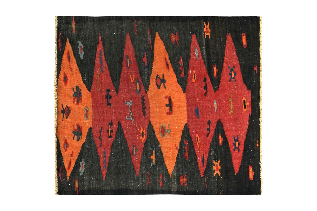 Antique Persian Transitional Rug 89512