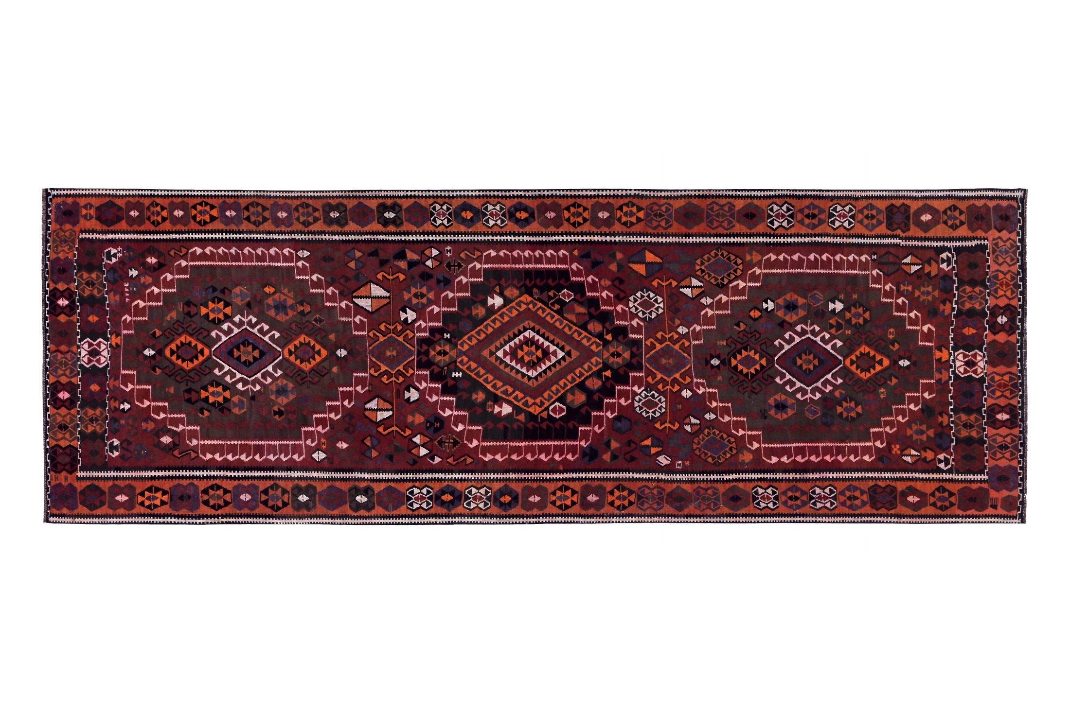 Antique Persian Traditional Rug 89519